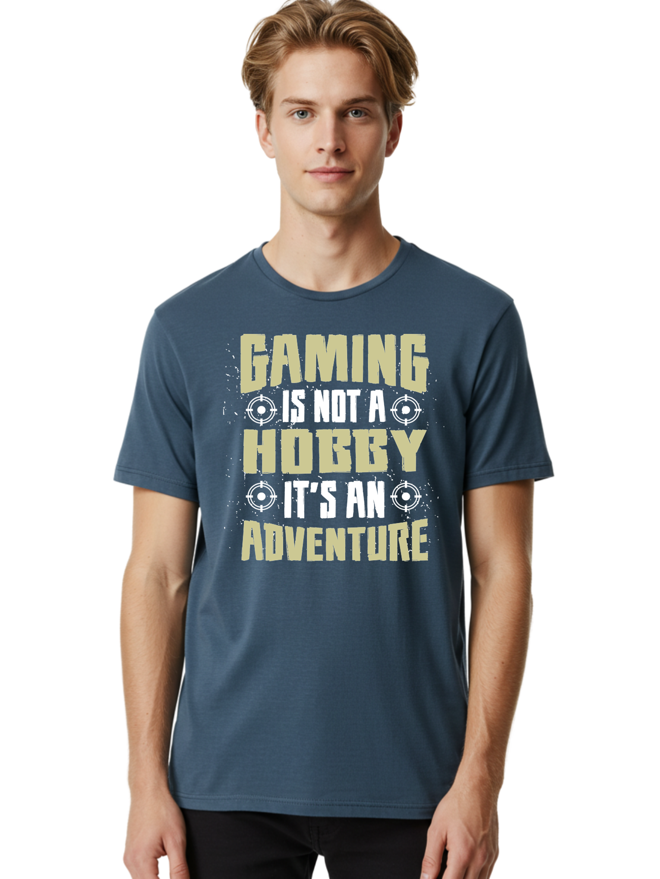 Gaming-Is-Not-A-Hobby Men'S Graphic Tee, 100% Cotton, Comfortable Casual Summer Wear, Machine Washable, Gaming Adventure, Video Games, Gaming Culture, Gamer Lifestyle, Fun Activities, Recreational Gaming, Entertainment, Gaming Community, -  Aaa640 30
