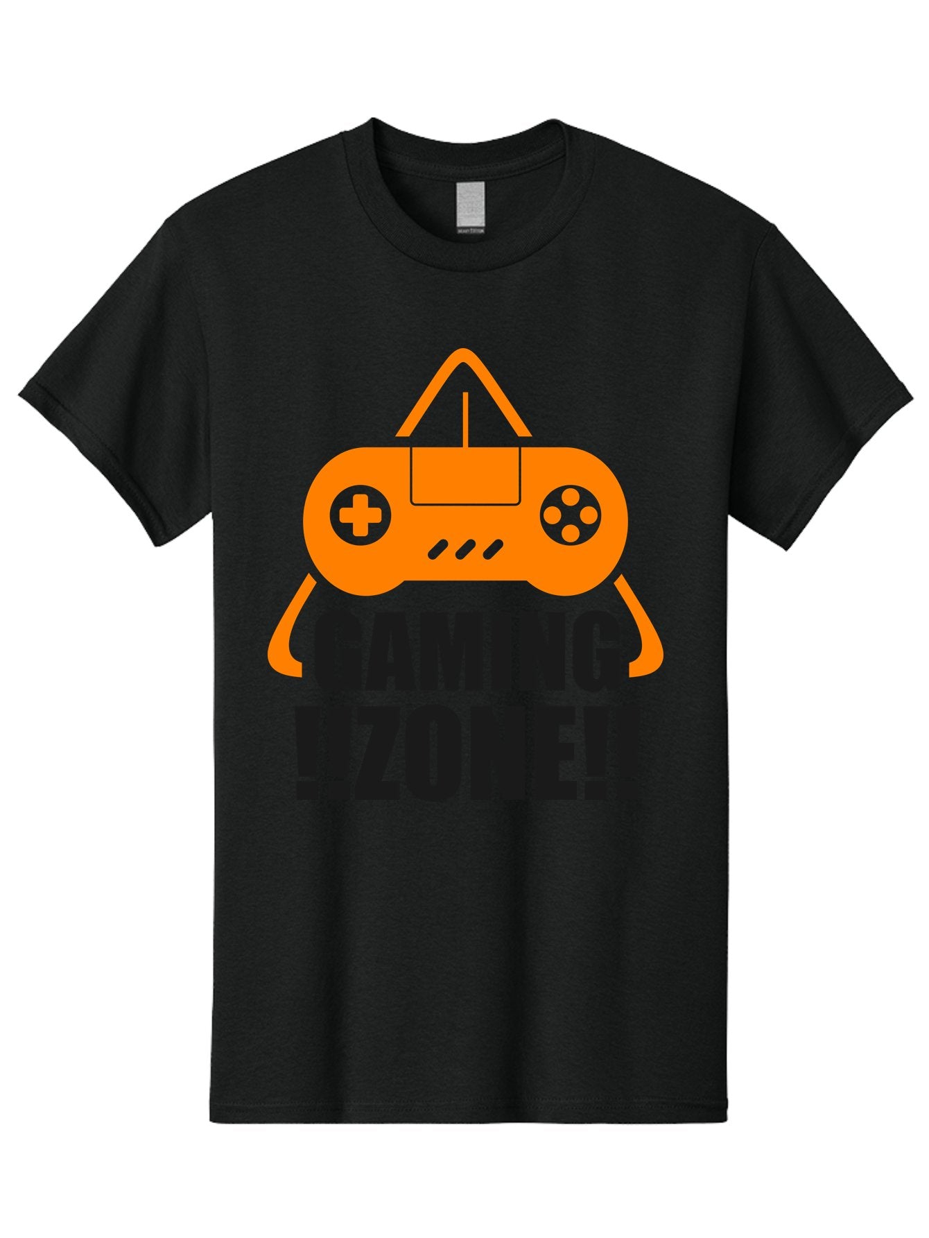 Gaming-Zone Men'S Graphic Tee, 100% Cotton, Comfortable Casual Summer Wear, Machine Washable, Gaming Controller, Orange Graphics, Gaming Zone, Video Games, Gaming Community, Online Gaming, Gaming Culture, Gamer Lifestyle -  Aaa641 15