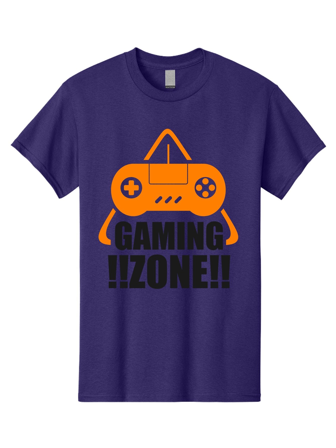 Gaming-Zone Men'S Graphic Tee, 100% Cotton, Comfortable Casual Summer Wear, Machine Washable, Gaming Controller, Orange Graphics, Gaming Zone, Video Games, Gaming Community, Online Gaming, Gaming Culture, Gamer Lifestyle -  Aaa641 14