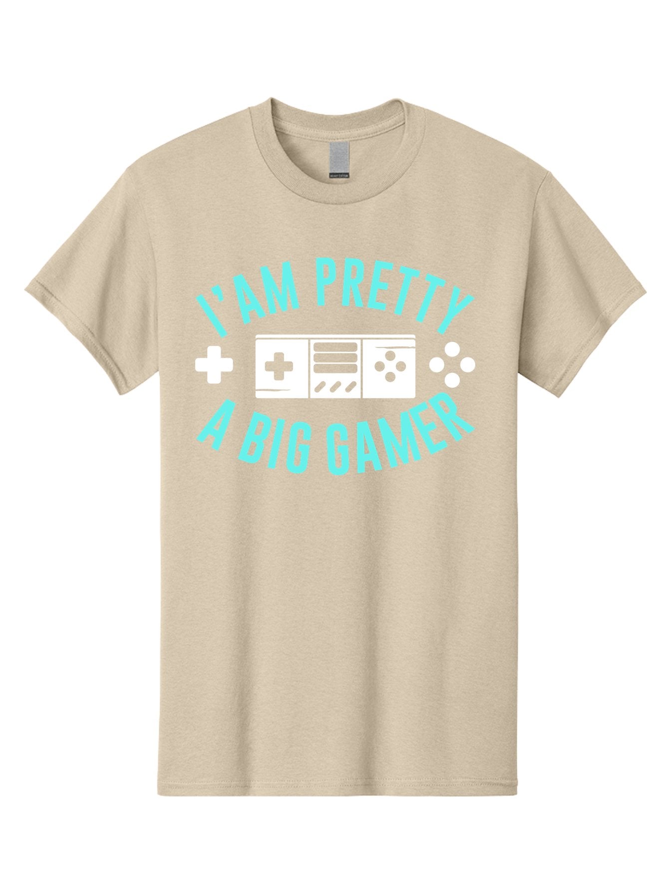 I-Am-Pretty-A-Big-Gamer Men'S Graphic Tee, 100% Cotton, Comfortable Casual Summer Wear, Machine Washable, Gaming Graphic, Gamer Quote, Game Console Icon, I Am Pretty Big Gamer, Positive Affirmation, Gaming Culture, Fun Design, -  Aaa642 14