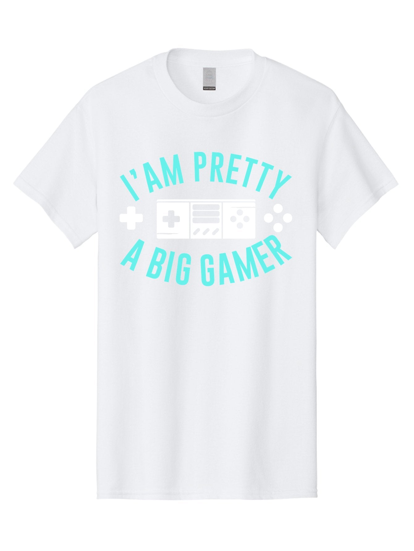 I-Am-Pretty-A-Big-Gamer Men'S Graphic Tee, 100% Cotton, Comfortable Casual Summer Wear, Machine Washable, Gaming Graphic, Gamer Quote, Game Console Icon, I Am Pretty Big Gamer, Positive Affirmation, Gaming Culture, Fun Design, -  Aaa642 10