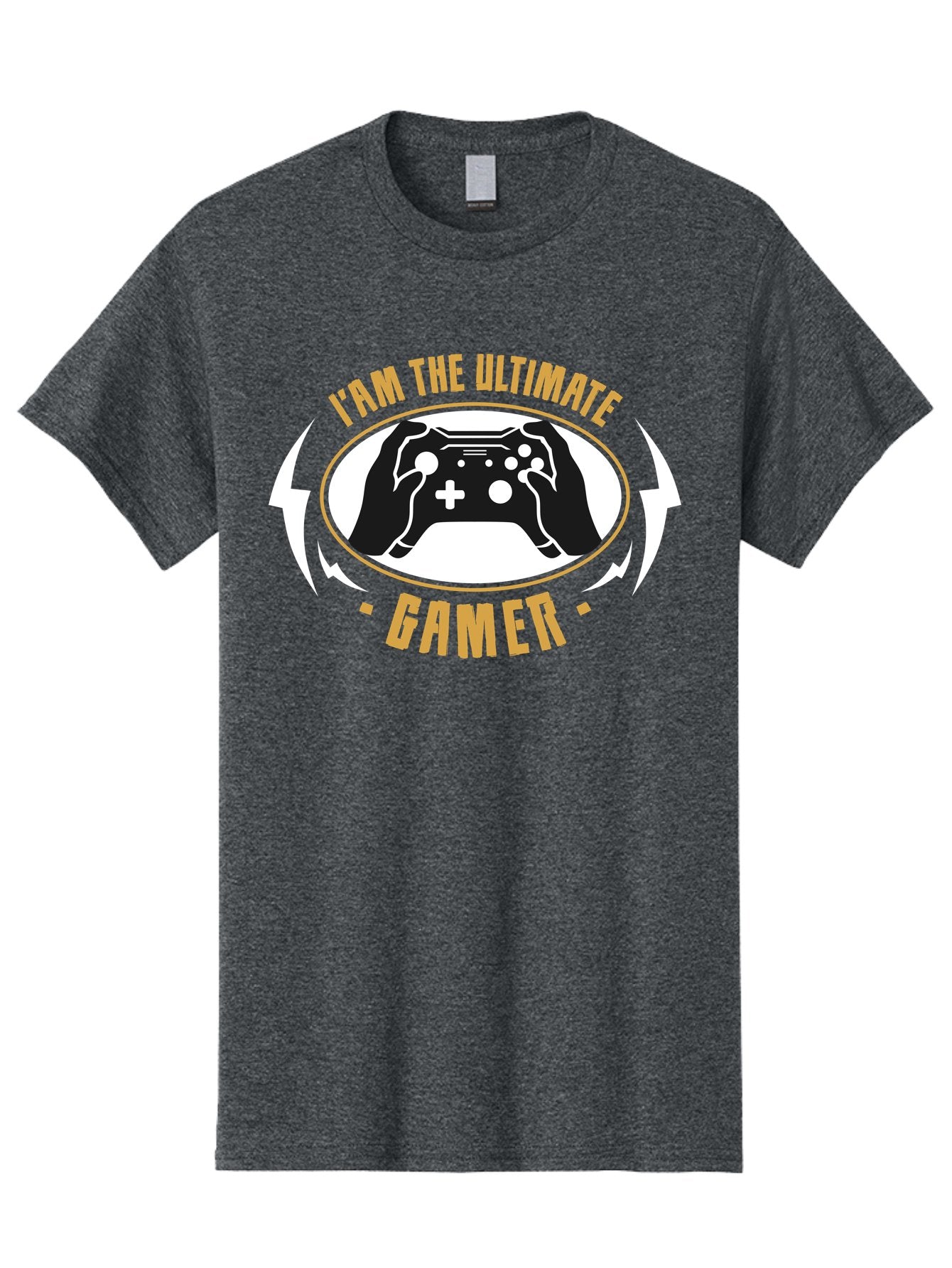 I-Am-The-Ultimate-Gamer Men'S Graphic Tee, 100% Cotton, Comfortable Casual Summer Wear, Machine Washable, Gaming Controller, Gamer Lifestyle, Video Game Culture, Gaming Community, Ultimate Gamer, Gaming Graphics, Game On -  Aaa643 10