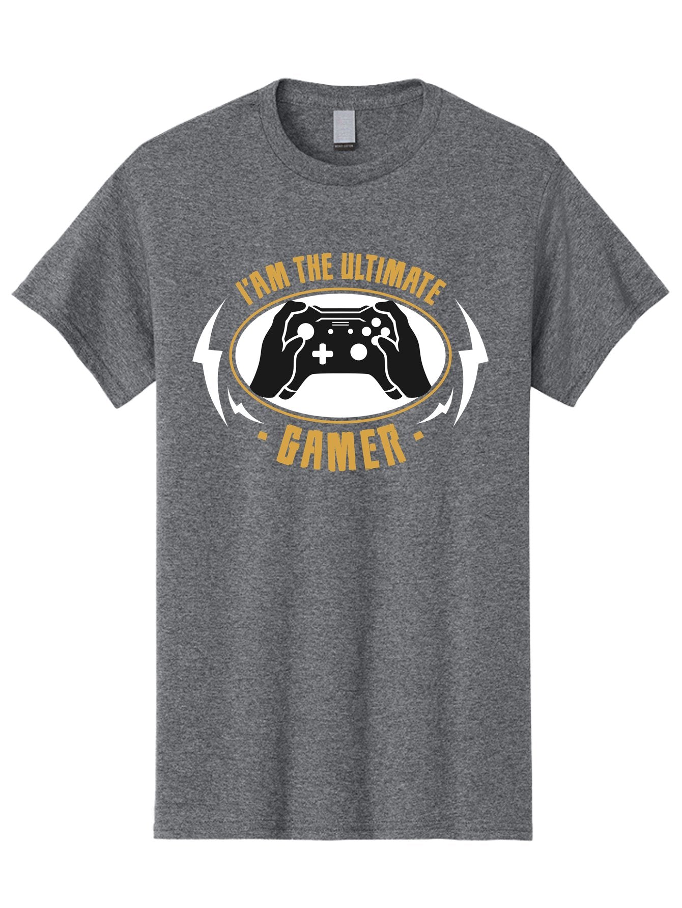 I-Am-The-Ultimate-Gamer Men'S Graphic Tee, 100% Cotton, Comfortable Casual Summer Wear, Machine Washable, Gaming Controller, Gamer Lifestyle, Video Game Culture, Gaming Community, Ultimate Gamer, Gaming Graphics, Game On -  Aaa643 14