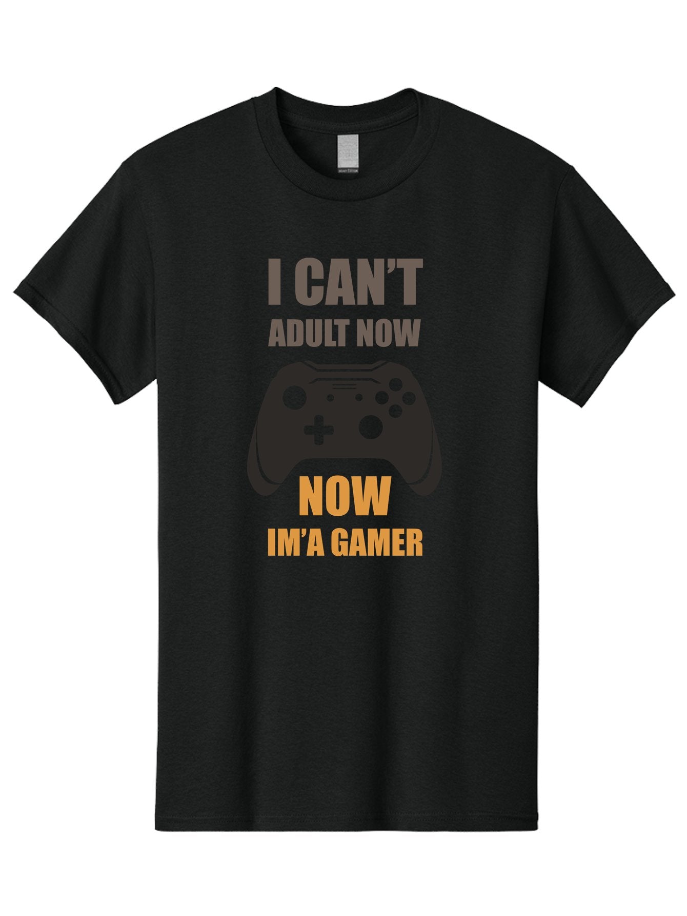I-Can-T-Adult-Now Men'S Graphic Tee, 100% Cotton, Comfortable Casual Summer Wear, Machine Washable, Gaming Humor, Gamer Life, Video Game Controller, Can'T Adult, Gaming Culture, Fun Quote, Gaming Quote, Playful Graphics, Gaming Phrases -  Aaa644 12