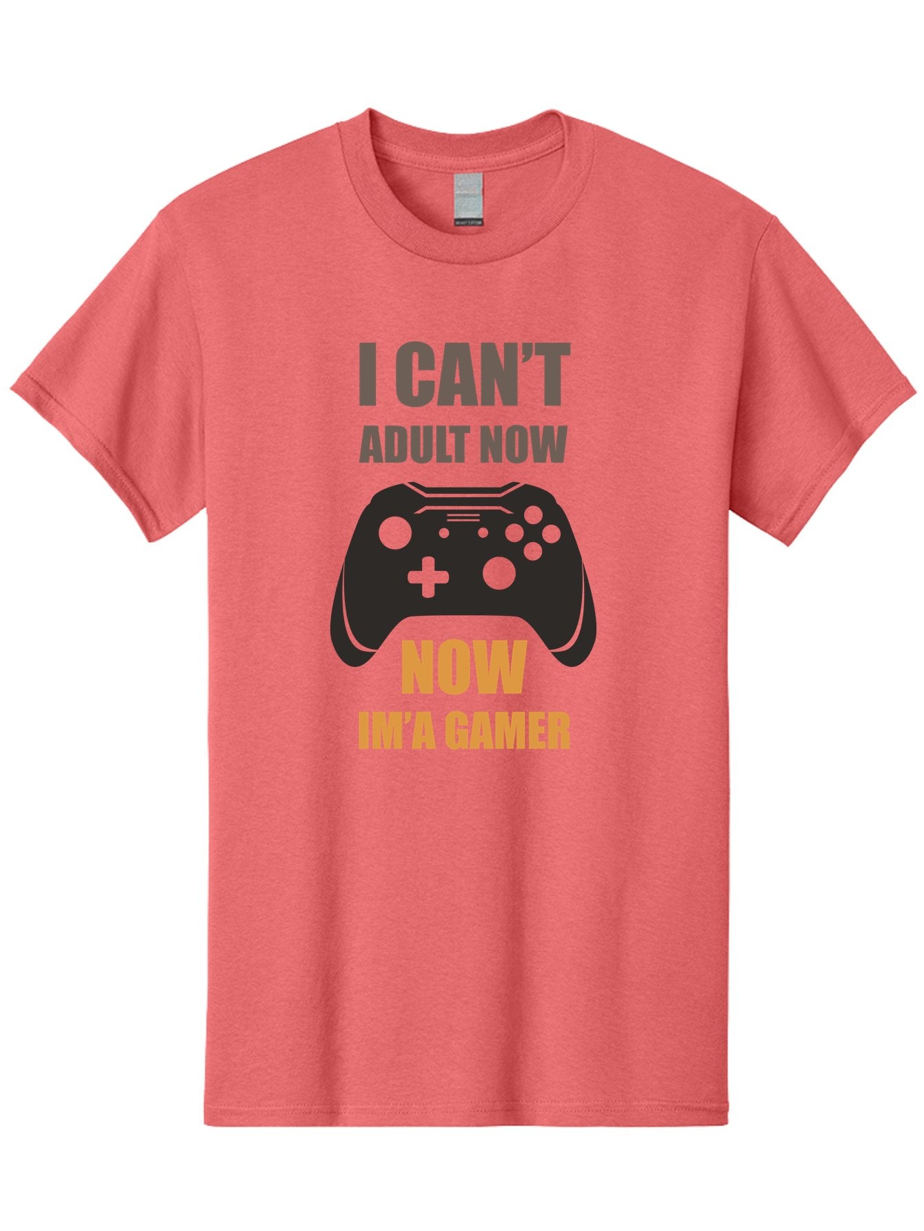 I-Can-T-Adult-Now Men'S Graphic Tee, 100% Cotton, Comfortable Casual Summer Wear, Machine Washable, Gaming Humor, Gamer Life, Video Game Controller, Can'T Adult, Gaming Culture, Fun Quote, Gaming Quote, Playful Graphics, Gaming Phrases -  Aaa644 4