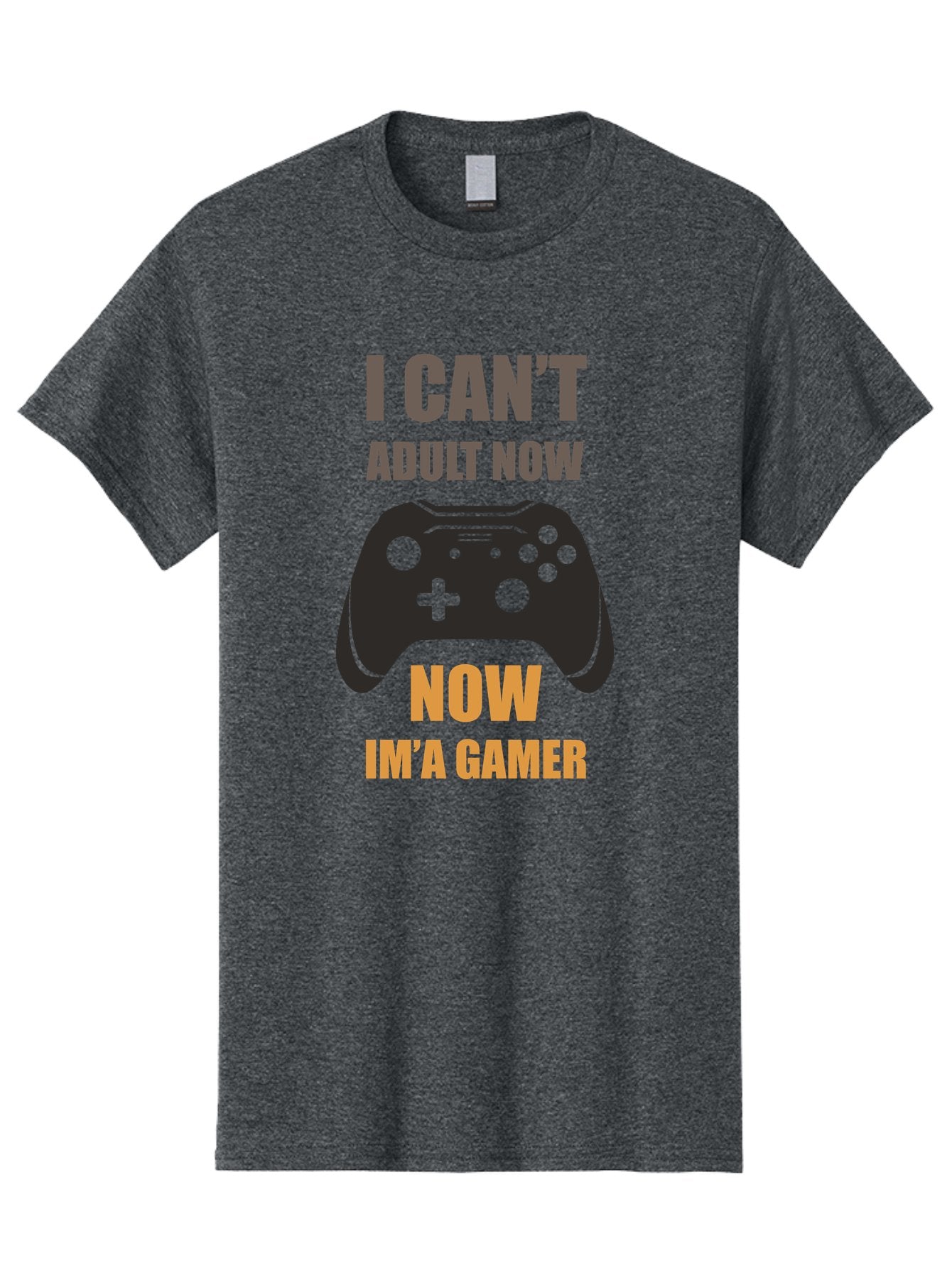 I-Can-T-Adult-Now Men'S Graphic Tee, 100% Cotton, Comfortable Casual Summer Wear, Machine Washable, Gaming Humor, Gamer Life, Video Game Controller, Can'T Adult, Gaming Culture, Fun Quote, Gaming Quote, Playful Graphics, Gaming Phrases -  Aaa644 3