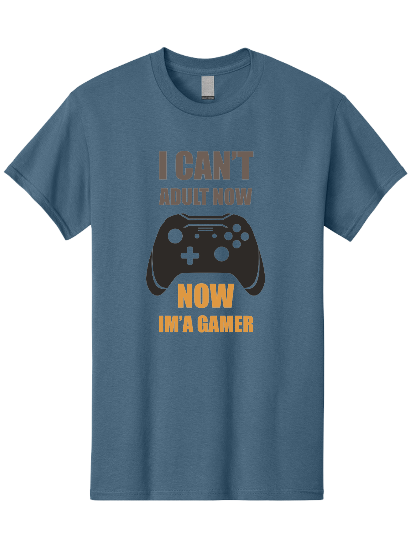 I-Can-T-Adult-Now Men'S Graphic Tee, 100% Cotton, Comfortable Casual Summer Wear, Machine Washable, Gaming Humor, Gamer Life, Video Game Controller, Can'T Adult, Gaming Culture, Fun Quote, Gaming Quote, Playful Graphics, Gaming Phrases -  Aaa644 7