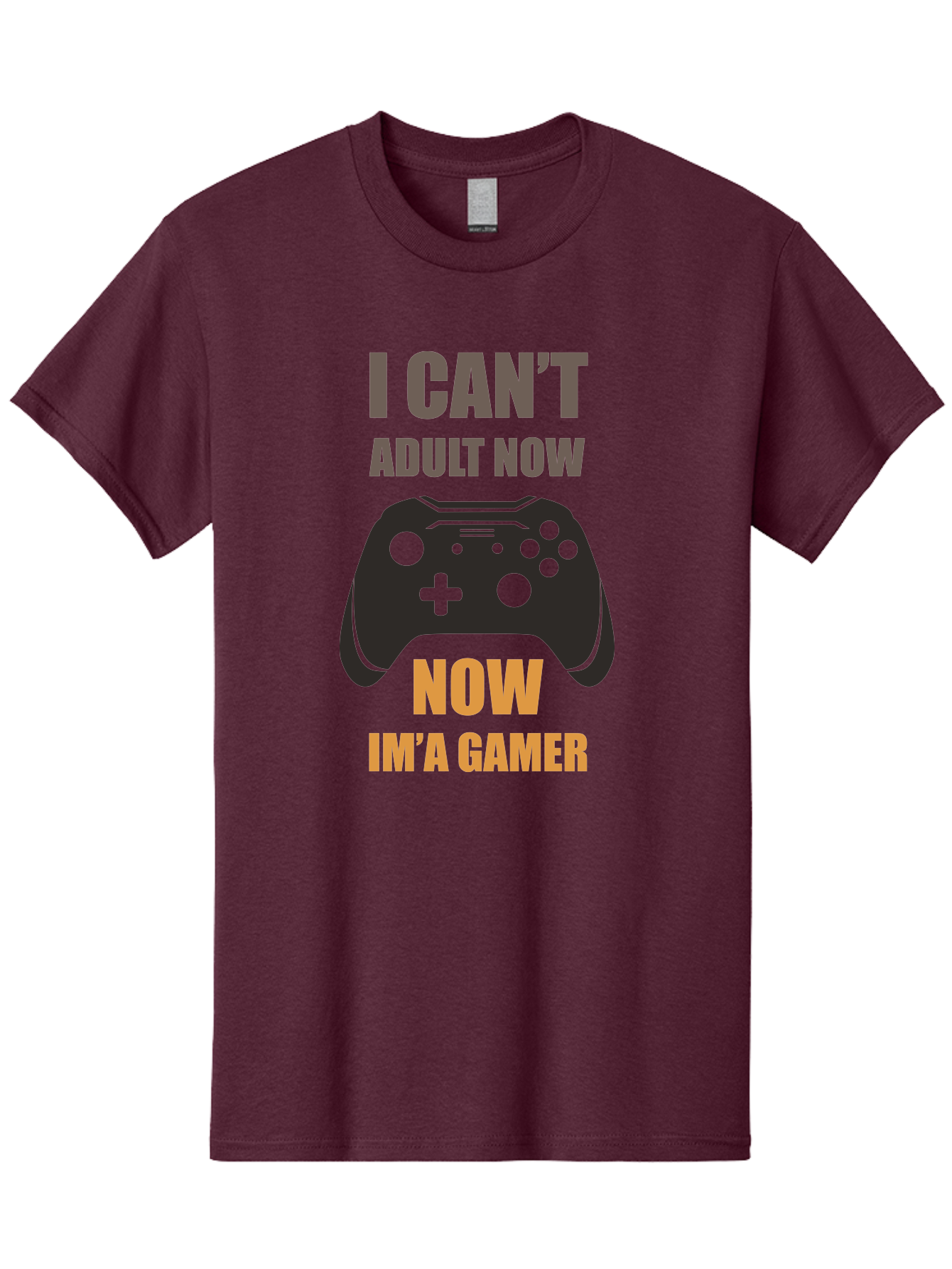 I-Can-T-Adult-Now Men'S Graphic Tee, 100% Cotton, Comfortable Casual Summer Wear, Machine Washable, Gaming Humor, Gamer Life, Video Game Controller, Can'T Adult, Gaming Culture, Fun Quote, Gaming Quote, Playful Graphics, Gaming Phrases -  Aaa644 13