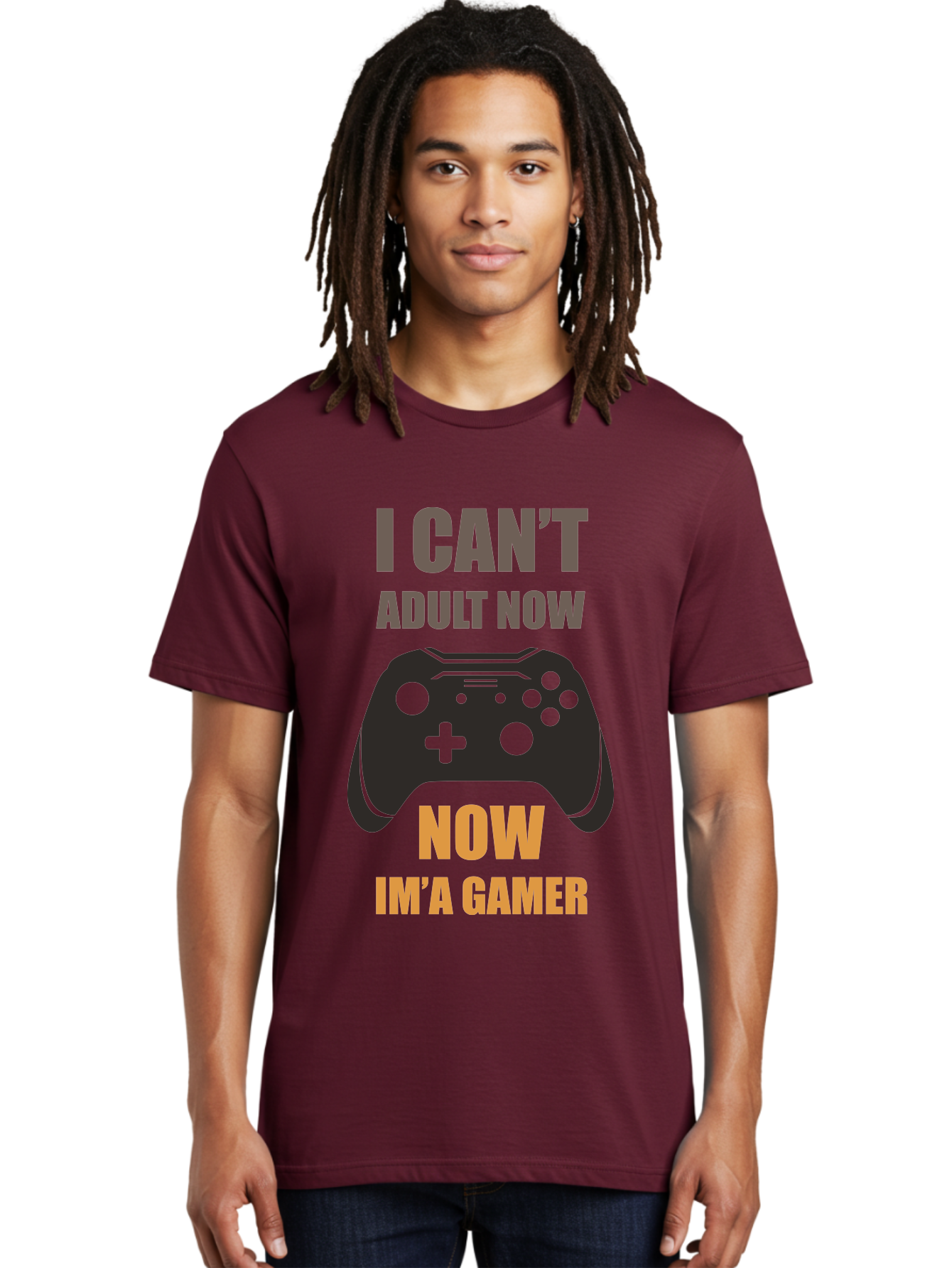 I-Can-T-Adult-Now Men'S Graphic Tee, 100% Cotton, Comfortable Casual Summer Wear, Machine Washable, Gaming Humor, Gamer Life, Video Game Controller, Can'T Adult, Gaming Culture, Fun Quote, Gaming Quote, Playful Graphics, Gaming Phrases -  Aaa644 6