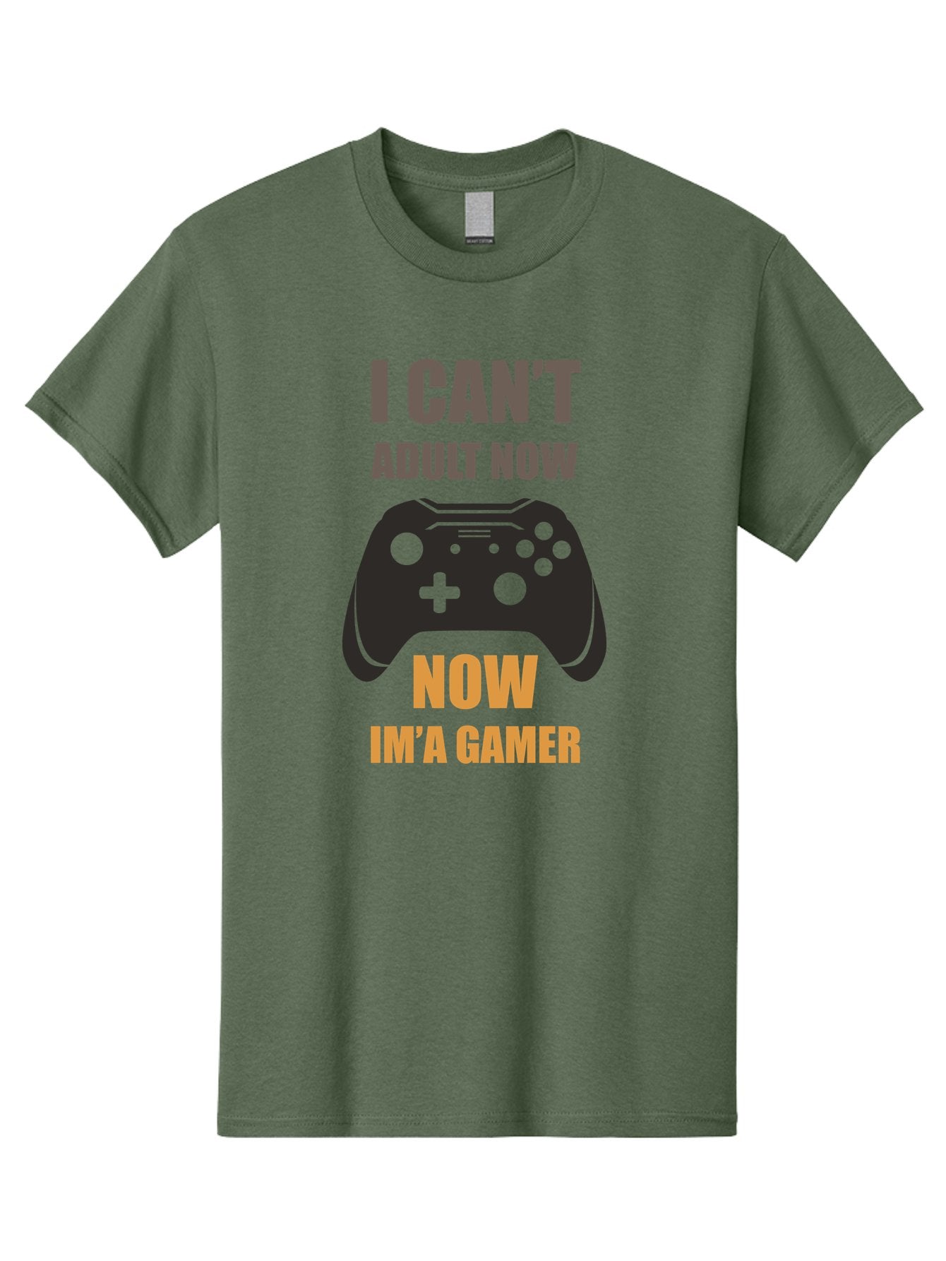 I-Can-T-Adult-Now Men'S Graphic Tee, 100% Cotton, Comfortable Casual Summer Wear, Machine Washable, Gaming Humor, Gamer Life, Video Game Controller, Can'T Adult, Gaming Culture, Fun Quote, Gaming Quote, Playful Graphics, Gaming Phrases -  Aaa644 10