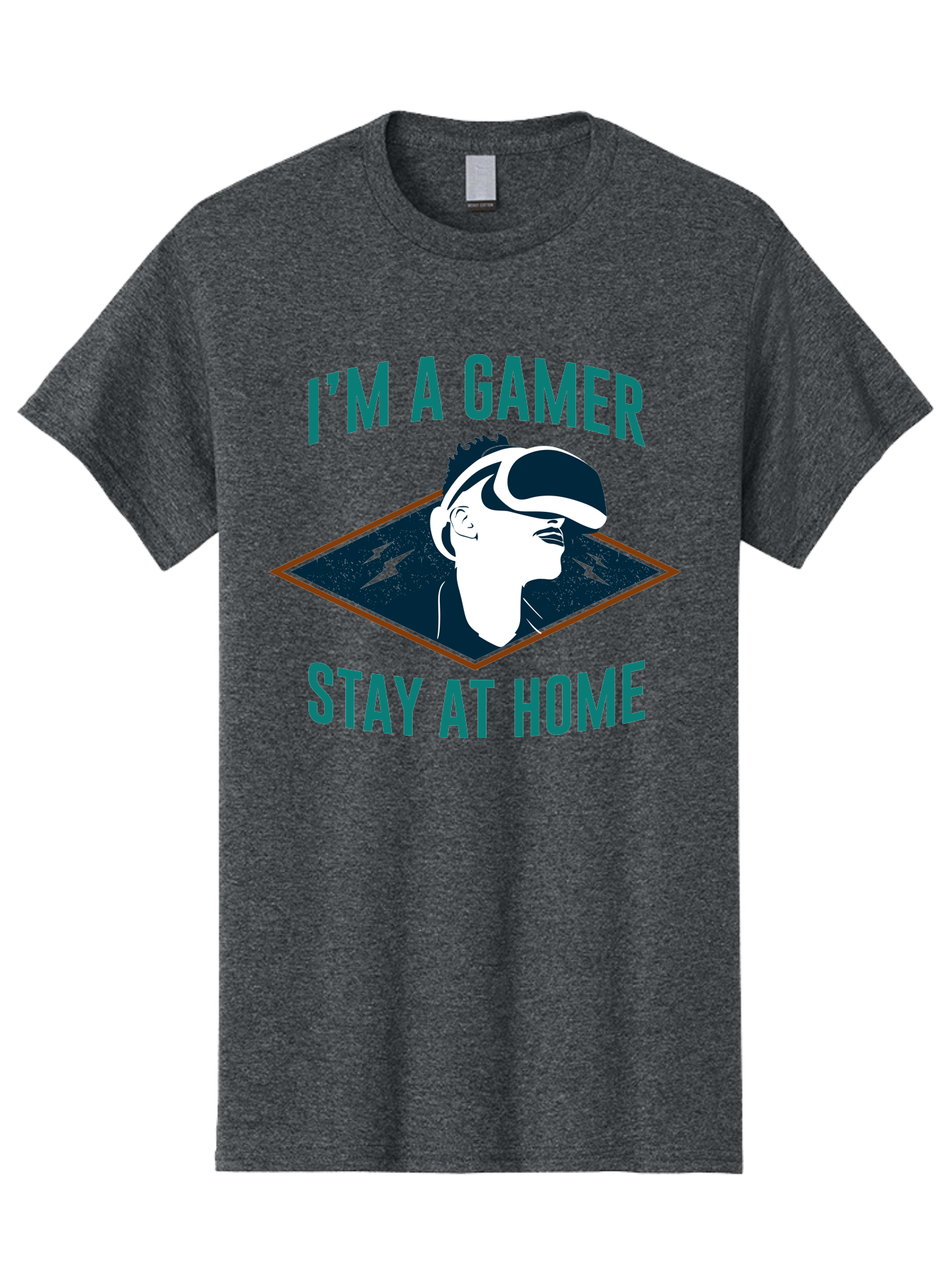 I-M-A-Gamer-Stay-At-Home Men'S Graphic Tee, 100% Cotton, Comfortable Casual Summer Wear, Machine Washable, Gamer, Vr Headset, Stay At Home, Gaming Culture, Online Gaming, Virtual Reality Experience, Gaming Lifestyle, Tech Enthusiast -  Aaa646 17