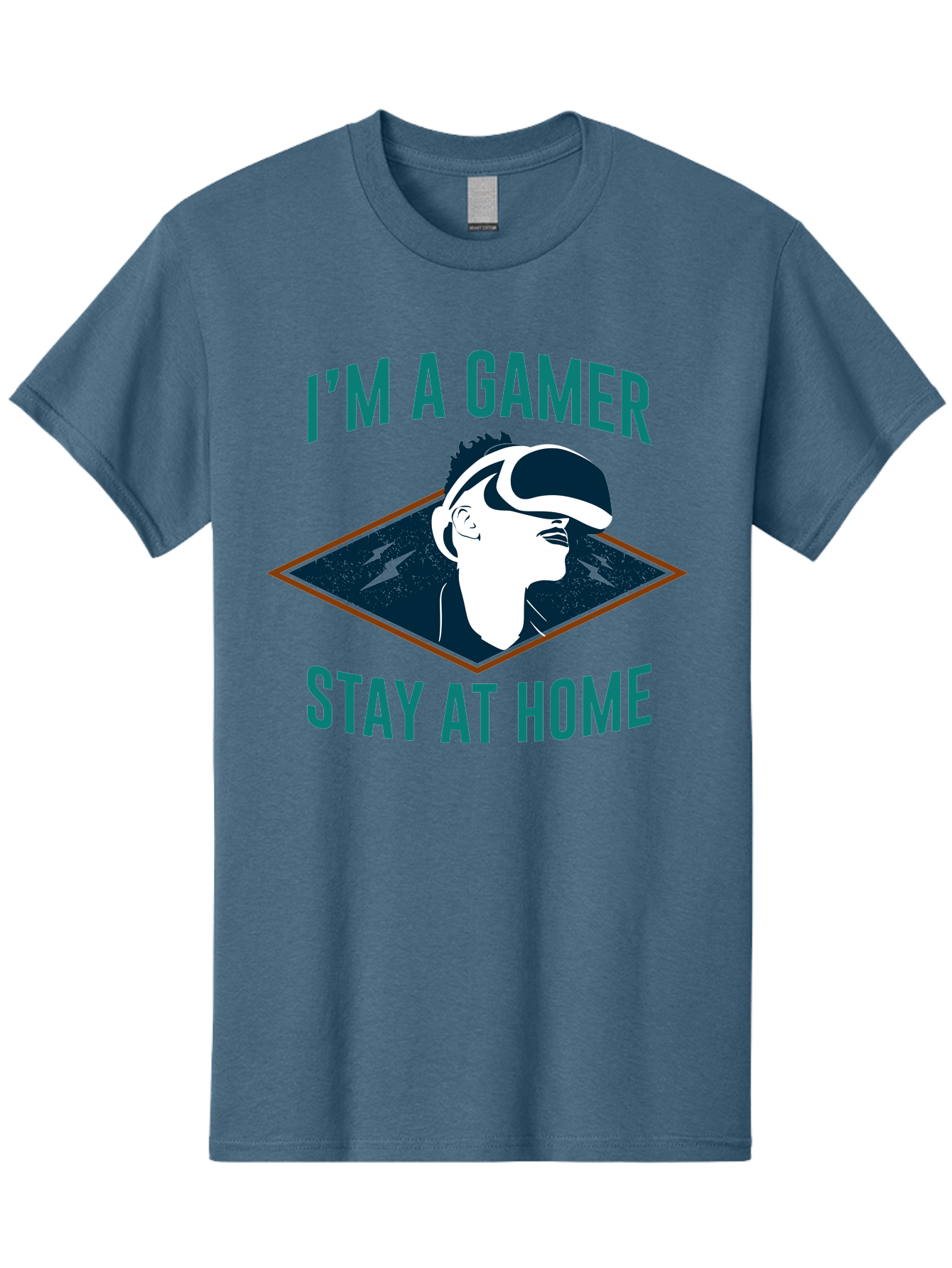 I-M-A-Gamer-Stay-At-Home Men'S Graphic Tee, 100% Cotton, Comfortable Casual Summer Wear, Machine Washable, Gamer, Vr Headset, Stay At Home, Gaming Culture, Online Gaming, Virtual Reality Experience, Gaming Lifestyle, Tech Enthusiast -  Aaa646 11