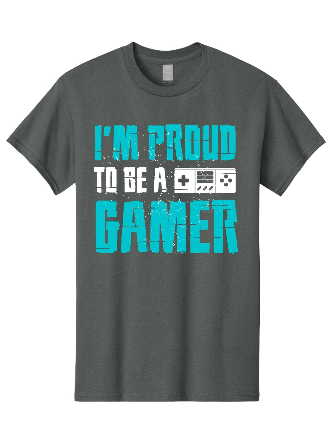 I-M-Proud-To-Be-A-Gamer Men'S Graphic Tee, 100% Cotton, Comfortable Casual Summer Wear, Machine Washable, Gaming Culture, Gamer Pride, Video Games, Gaming Community, Gamer Identity, Positive Affirmation, Game On -  Aaa647 10