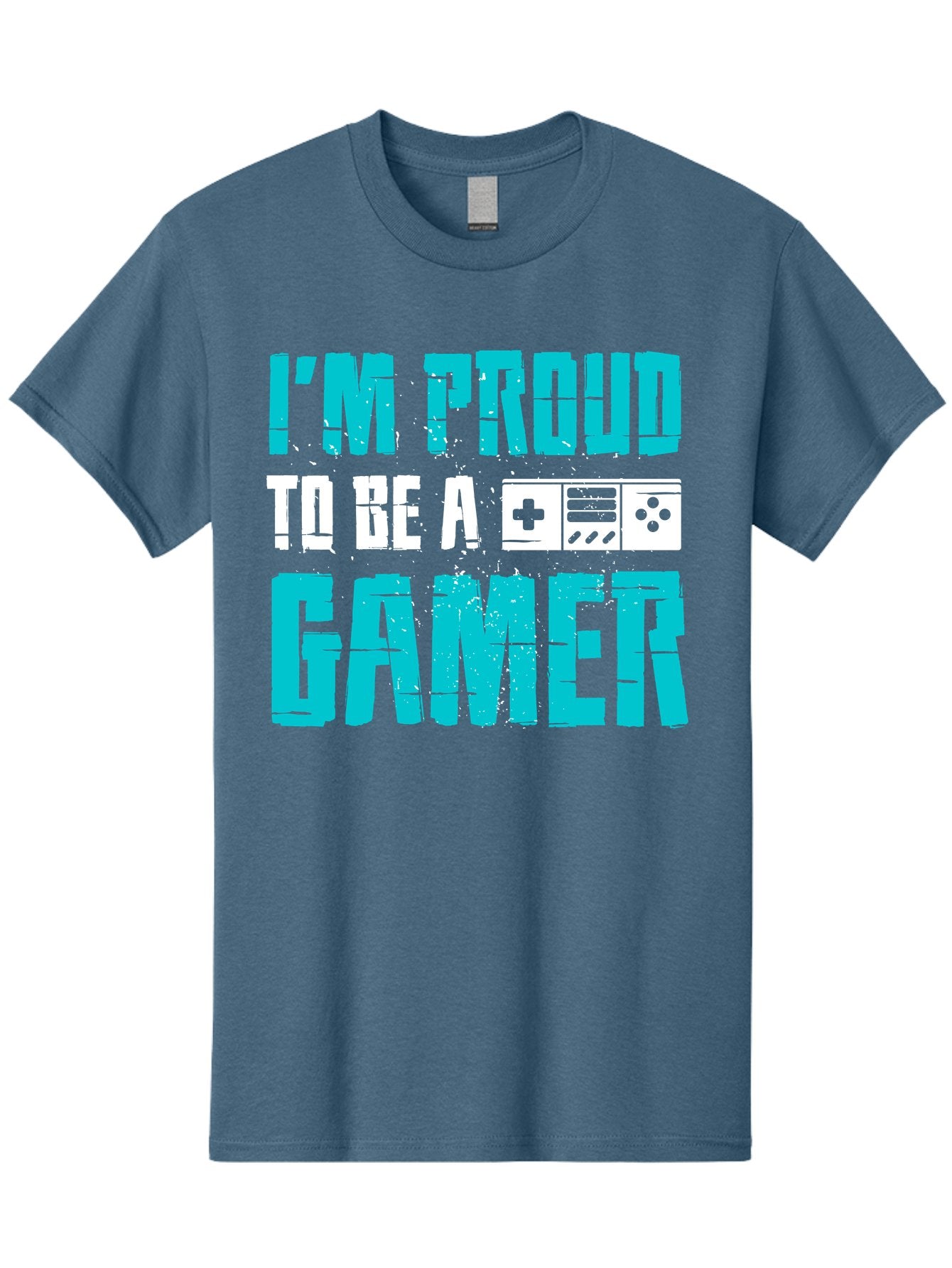 I-M-Proud-To-Be-A-Gamer Men'S Graphic Tee, 100% Cotton, Comfortable Casual Summer Wear, Machine Washable, Gaming Culture, Gamer Pride, Video Games, Gaming Community, Gamer Identity, Positive Affirmation, Game On -  Aaa647 6