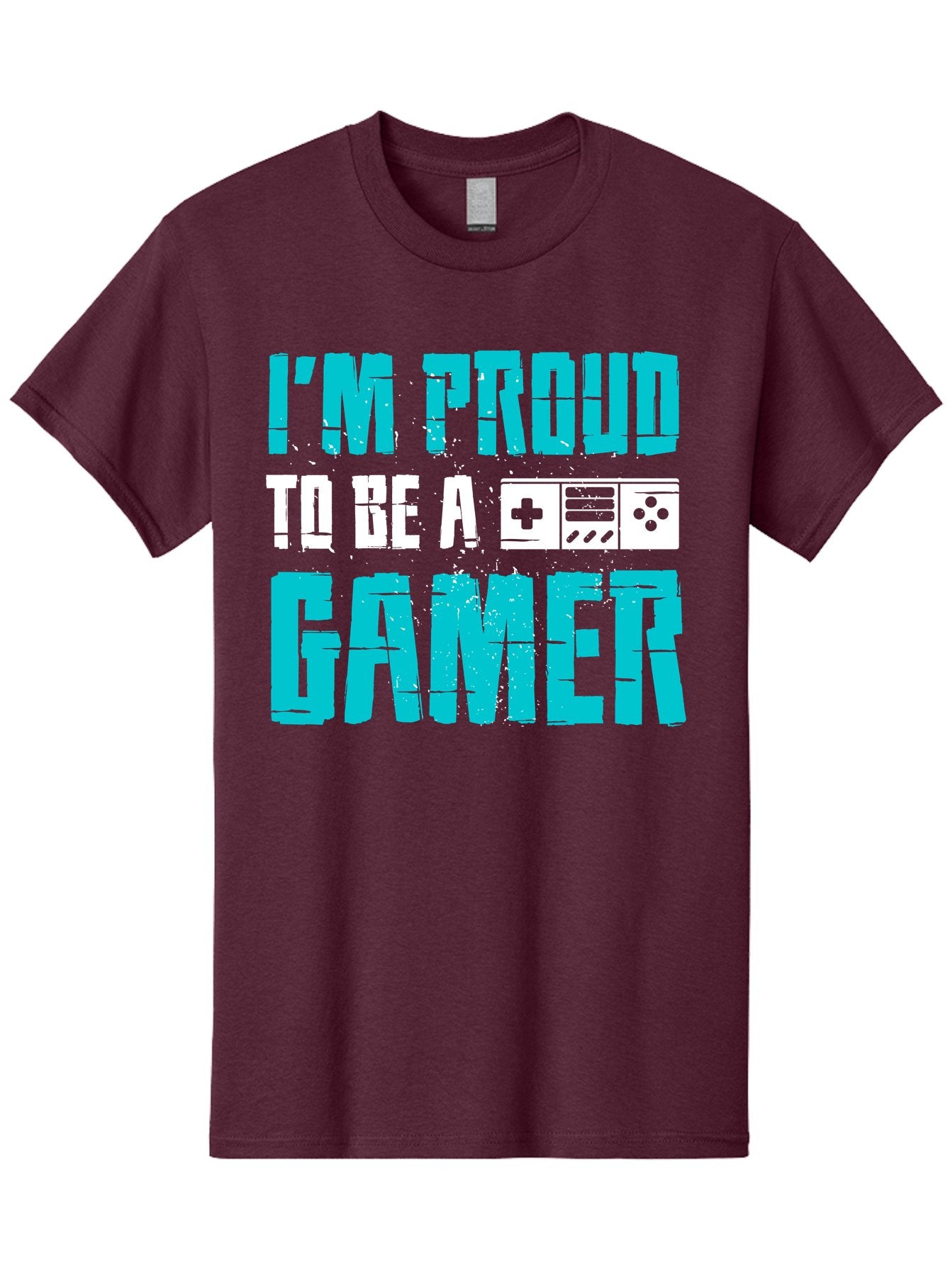 I-M-Proud-To-Be-A-Gamer Men'S Graphic Tee, 100% Cotton, Comfortable Casual Summer Wear, Machine Washable, Gaming Culture, Gamer Pride, Video Games, Gaming Community, Gamer Identity, Positive Affirmation, Game On -  Aaa647 5