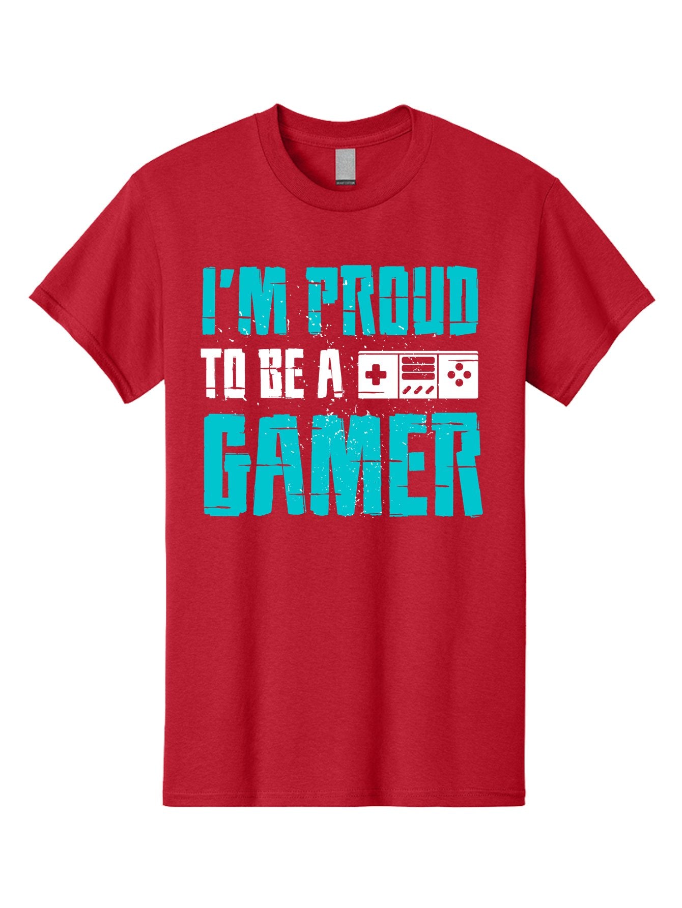 I-M-Proud-To-Be-A-Gamer Men'S Graphic Tee, 100% Cotton, Comfortable Casual Summer Wear, Machine Washable, Gaming Culture, Gamer Pride, Video Games, Gaming Community, Gamer Identity, Positive Affirmation, Game On -  Aaa647 14