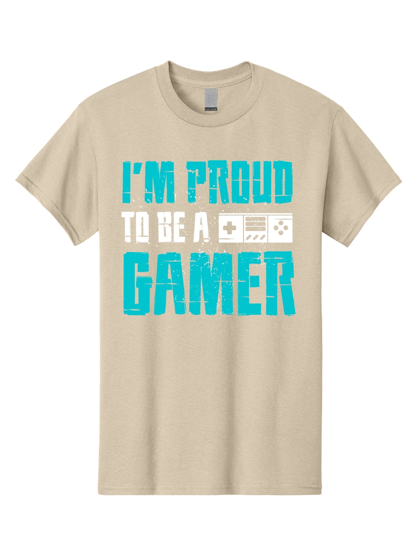 I-M-Proud-To-Be-A-Gamer Men'S Graphic Tee, 100% Cotton, Comfortable Casual Summer Wear, Machine Washable, Gaming Culture, Gamer Pride, Video Games, Gaming Community, Gamer Identity, Positive Affirmation, Game On -  Aaa647 7