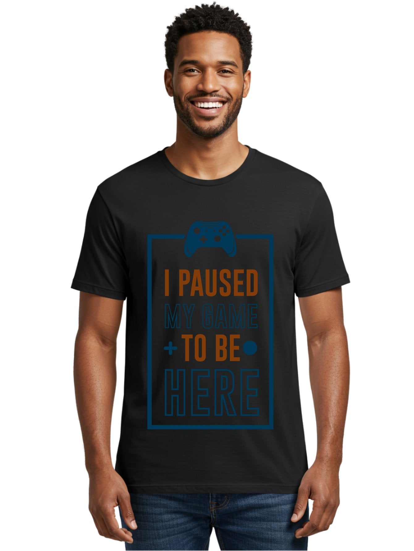 I-Paused-My-Game Men'S Graphic Tee, 100% Cotton, Comfortable Casual Summer Wear, Machine Washable, Gaming Quote, Paused Game, Funny Saying, Gamer Humor, Video Game Quote, Humorous Quote -  Aaa648 22