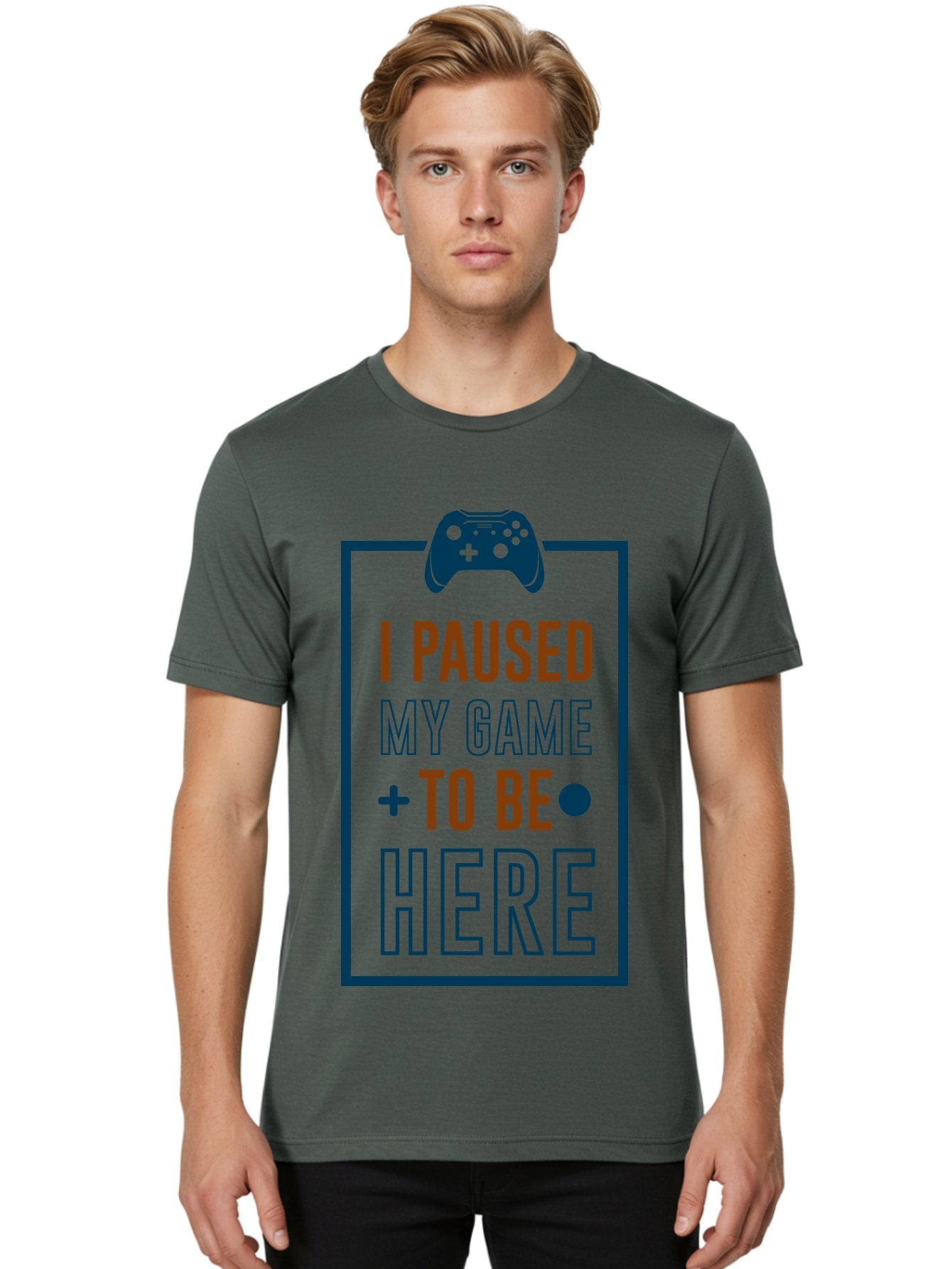 I-Paused-My-Game Men'S Graphic Tee, 100% Cotton, Comfortable Casual Summer Wear, Machine Washable, Gaming Quote, Paused Game, Funny Saying, Gamer Humor, Video Game Quote, Humorous Quote -  Aaa648 29