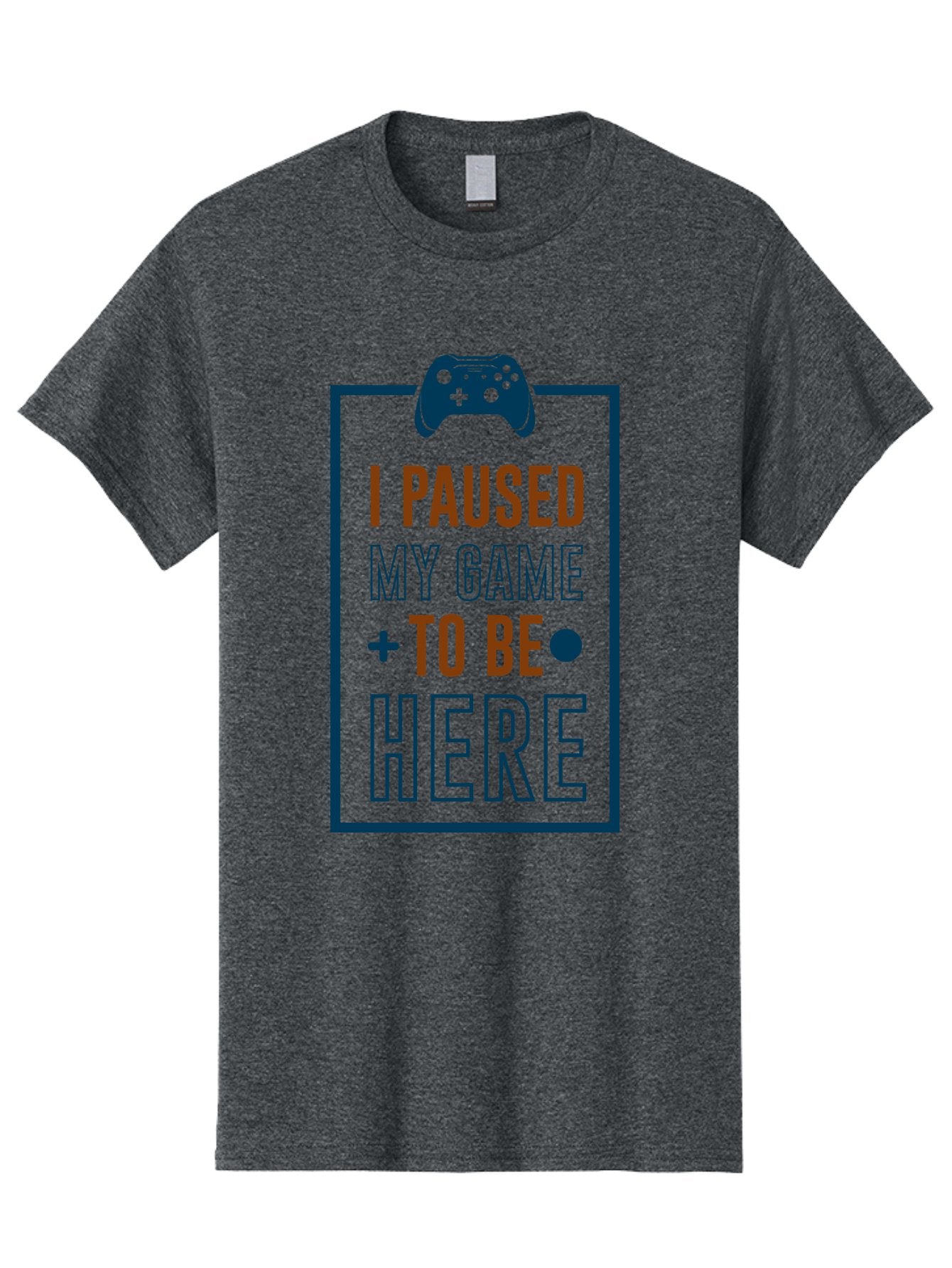 I-Paused-My-Game Men'S Graphic Tee, 100% Cotton, Comfortable Casual Summer Wear, Machine Washable, Gaming Quote, Paused Game, Funny Saying, Gamer Humor, Video Game Quote, Humorous Quote -  Aaa648