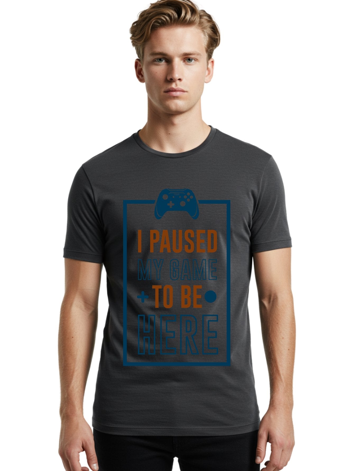 I-Paused-My-Game Men'S Graphic Tee, 100% Cotton, Comfortable Casual Summer Wear, Machine Washable, Gaming Quote, Paused Game, Funny Saying, Gamer Humor, Video Game Quote, Humorous Quote -  Aaa648 19