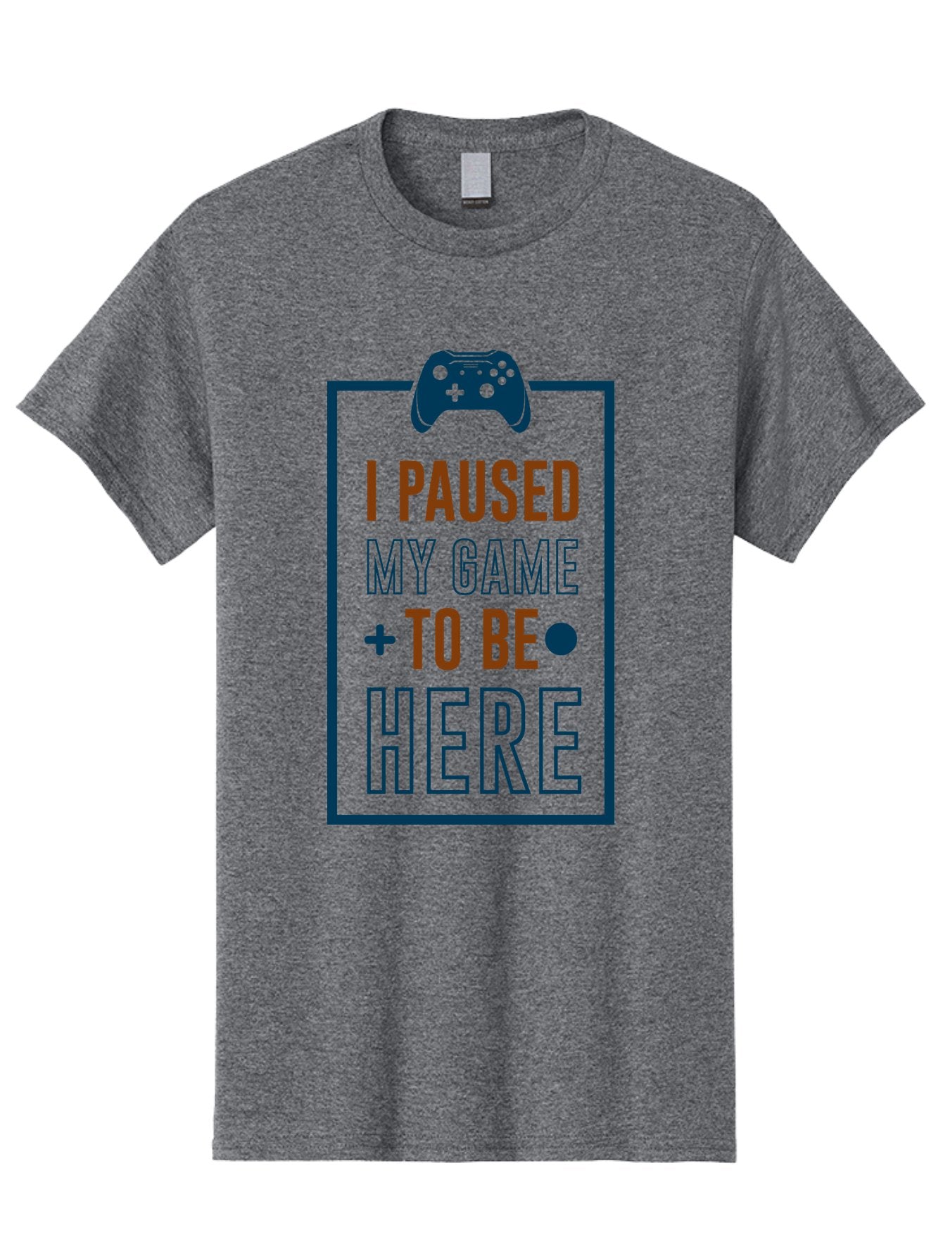 I-Paused-My-Game Men'S Graphic Tee, 100% Cotton, Comfortable Casual Summer Wear, Machine Washable, Gaming Quote, Paused Game, Funny Saying, Gamer Humor, Video Game Quote, Humorous Quote -  Aaa648 7