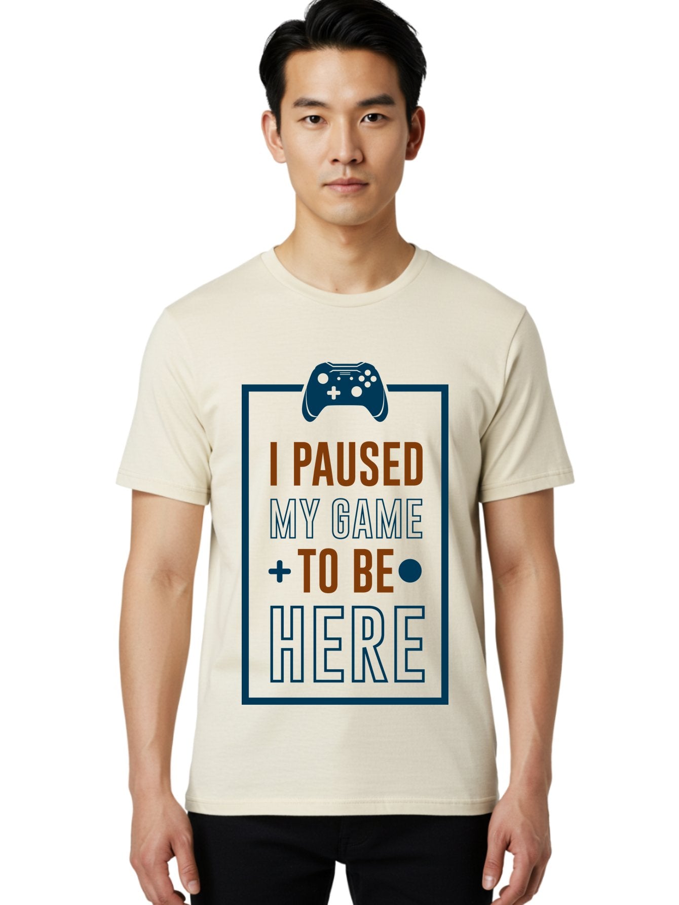 I-Paused-My-Game Men'S Graphic Tee, 100% Cotton, Comfortable Casual Summer Wear, Machine Washable, Gaming Quote, Paused Game, Funny Saying, Gamer Humor, Video Game Quote, Humorous Quote -  Aaa648 21