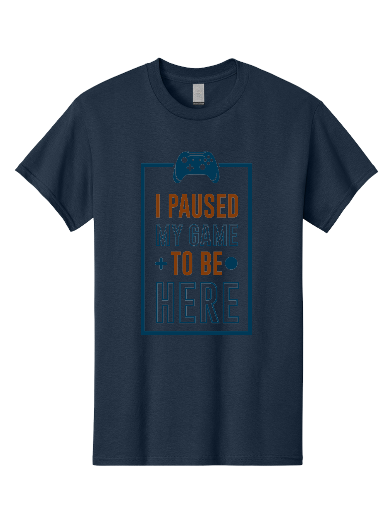 I-Paused-My-Game Men'S Graphic Tee, 100% Cotton, Comfortable Casual Summer Wear, Machine Washable, Gaming Quote, Paused Game, Funny Saying, Gamer Humor, Video Game Quote, Humorous Quote -  Aaa648