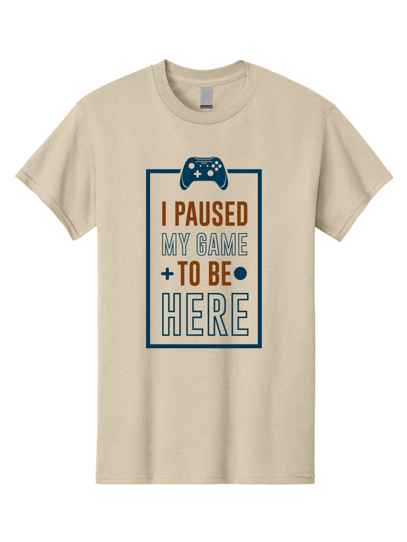 I-Paused-My-Game Men'S Graphic Tee, 100% Cotton, Comfortable Casual Summer Wear, Machine Washable, Gaming Quote, Paused Game, Funny Saying, Gamer Humor, Video Game Quote, Humorous Quote -  Aaa648 8