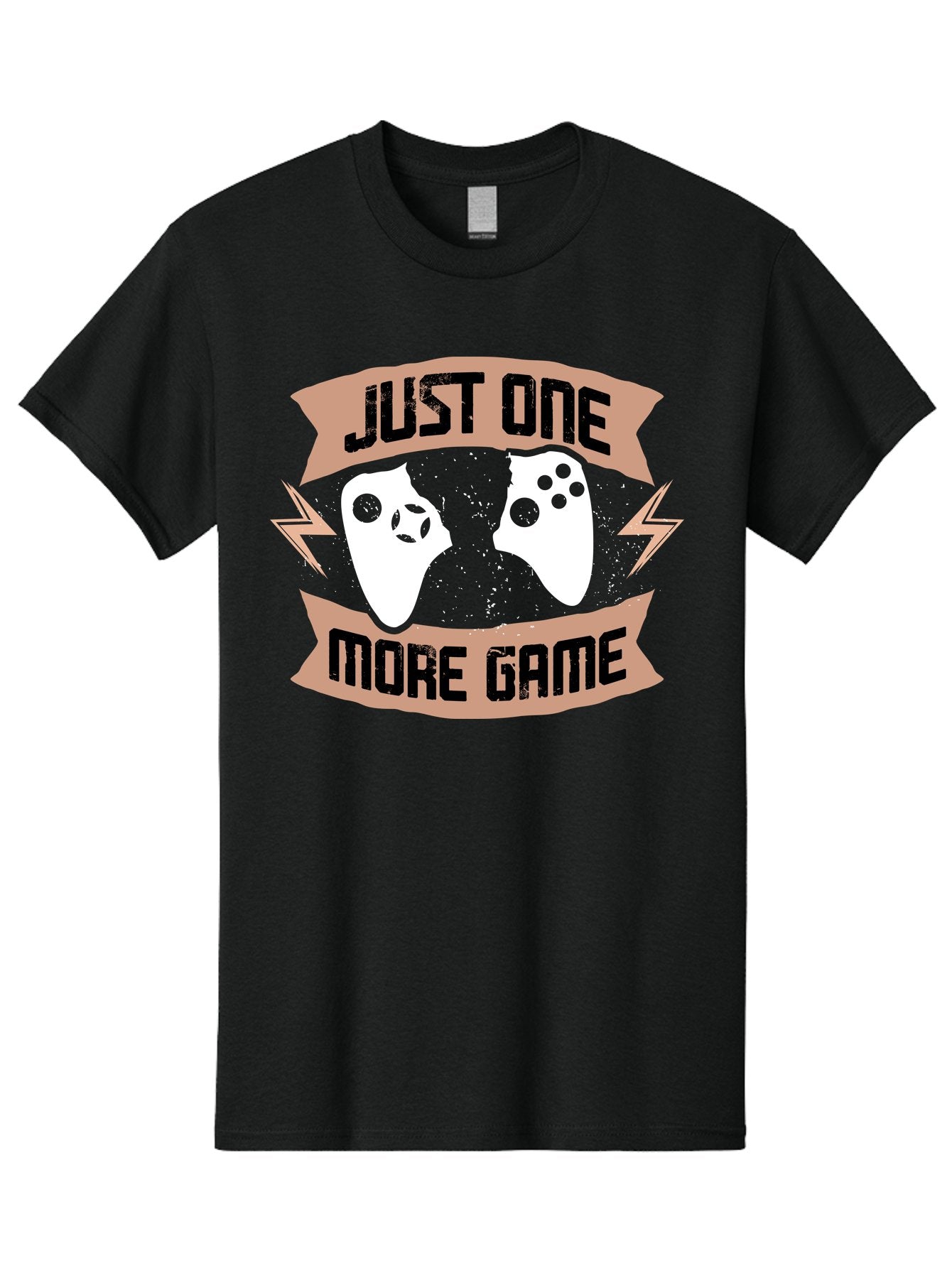 Just-One-More-Game Men'S Graphic Tee, 100% Cotton, Comfortable Casual Summer Wear, Machine Washable, Gaming Controllers, Video Game, Gaming Culture, Just One More Game, Playful Design, Gaming Quote, Retro Gaming -  Aaa649 5