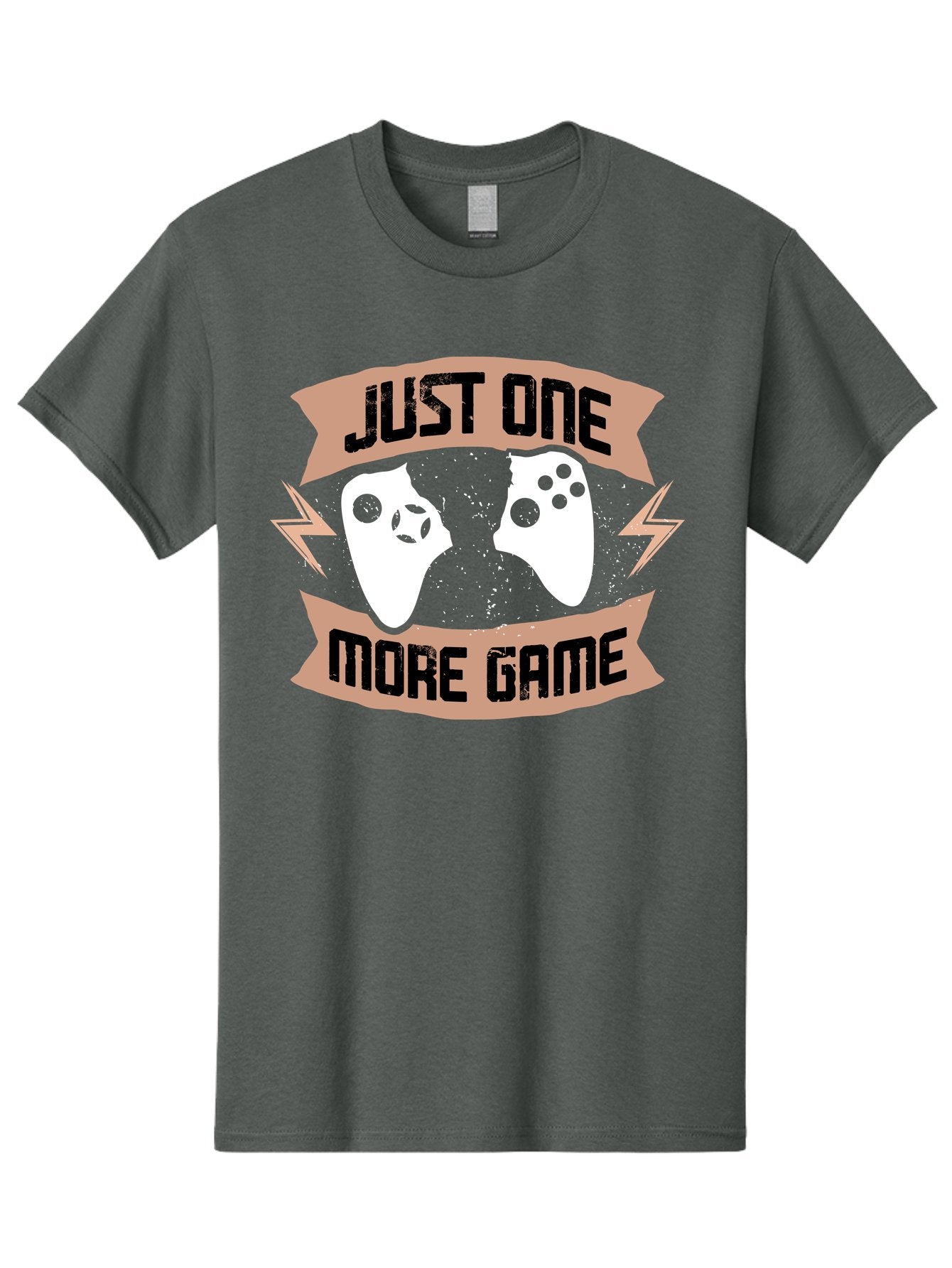 Just-One-More-Game Men'S Graphic Tee, 100% Cotton, Comfortable Casual Summer Wear, Machine Washable, Gaming Controllers, Video Game, Gaming Culture, Just One More Game, Playful Design, Gaming Quote, Retro Gaming -  Aaa649 7