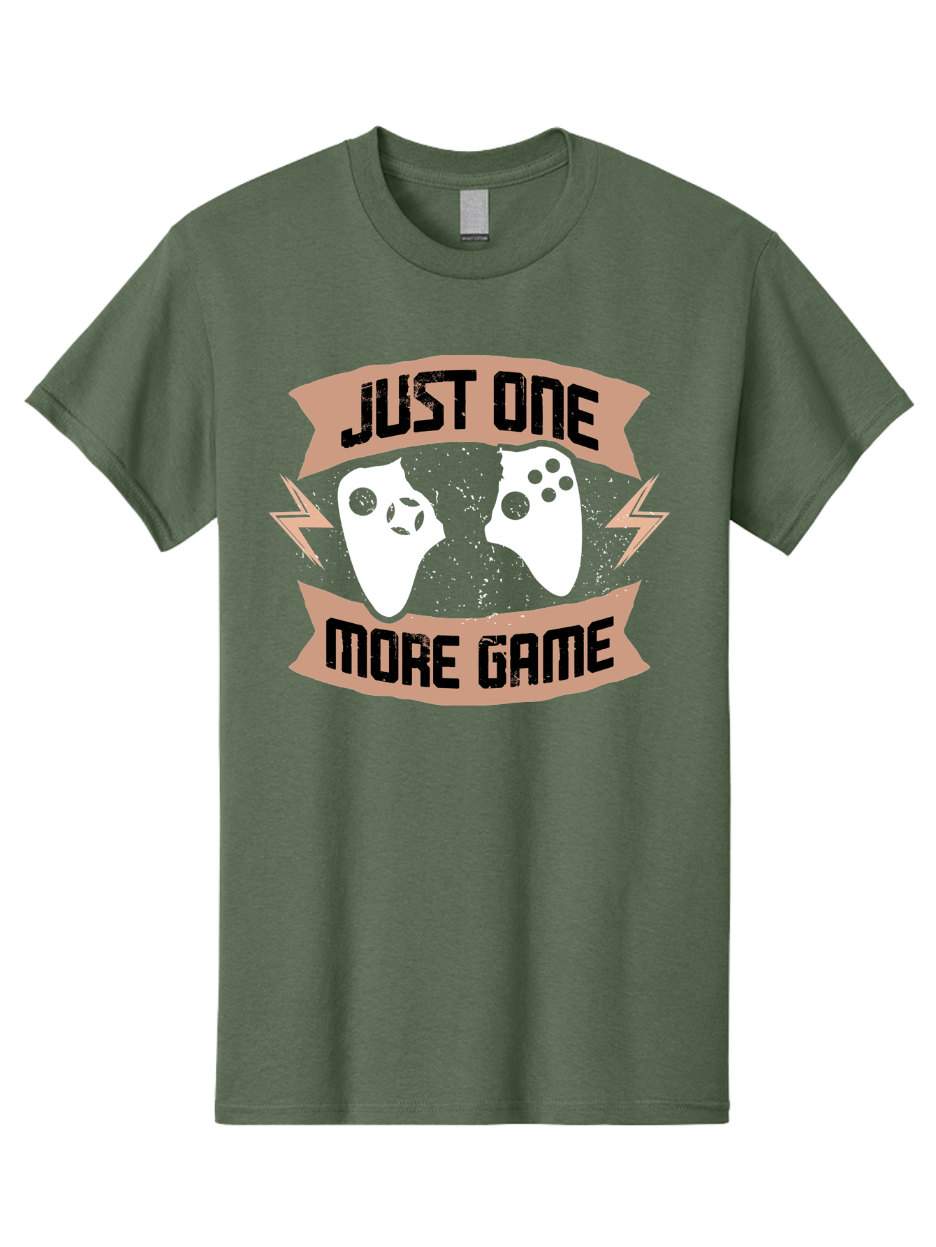 Just-One-More-Game Men'S Graphic Tee, 100% Cotton, Comfortable Casual Summer Wear, Machine Washable, Gaming Controllers, Video Game, Gaming Culture, Just One More Game, Playful Design, Gaming Quote, Retro Gaming -  Aaa649 15