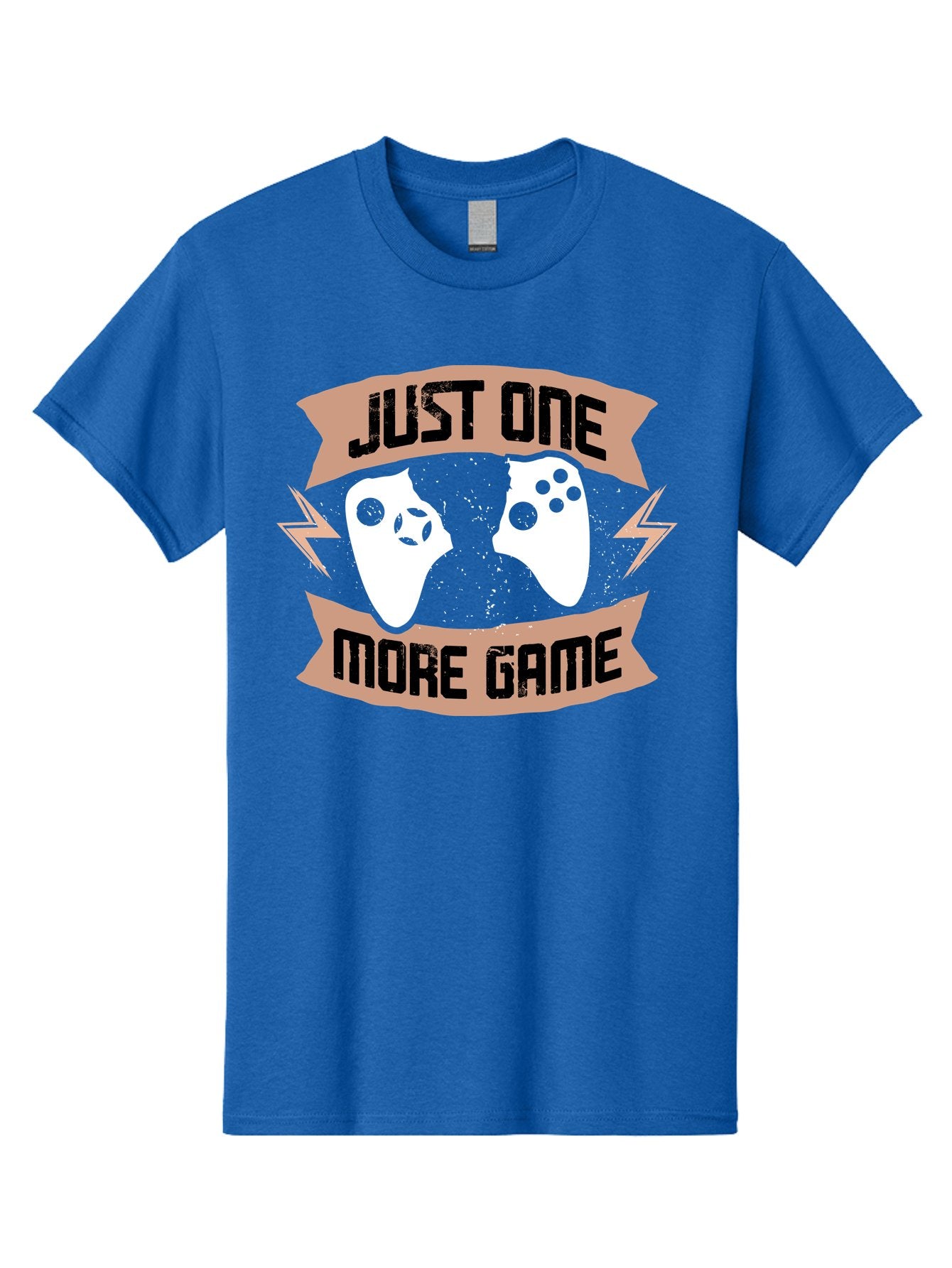 Just-One-More-Game Men'S Graphic Tee, 100% Cotton, Comfortable Casual Summer Wear, Machine Washable, Gaming Controllers, Video Game, Gaming Culture, Just One More Game, Playful Design, Gaming Quote, Retro Gaming -  Aaa649 10