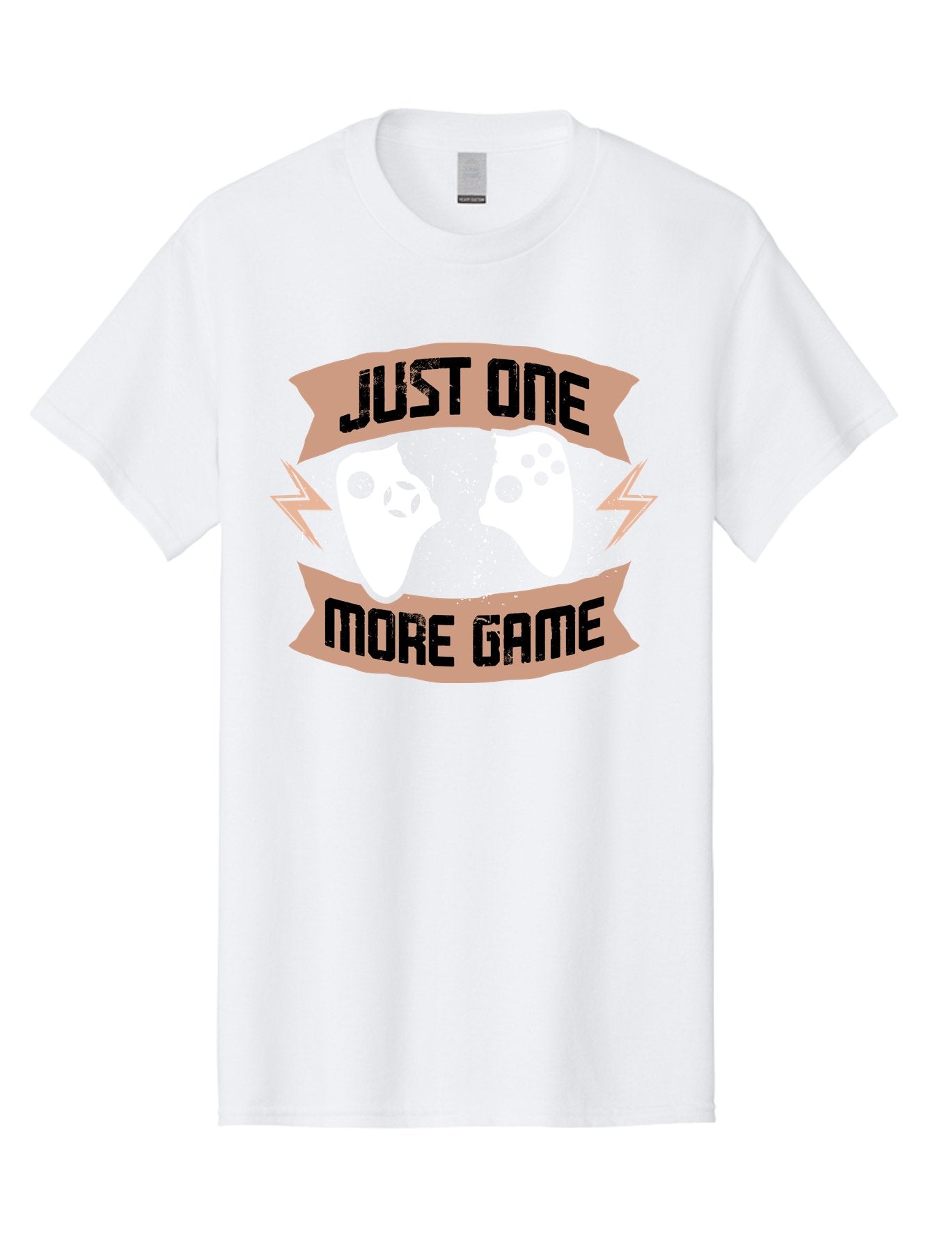 Just-One-More-Game Men'S Graphic Tee, 100% Cotton, Comfortable Casual Summer Wear, Machine Washable, Gaming Controllers, Video Game, Gaming Culture, Just One More Game, Playful Design, Gaming Quote, Retro Gaming -  Aaa649 9
