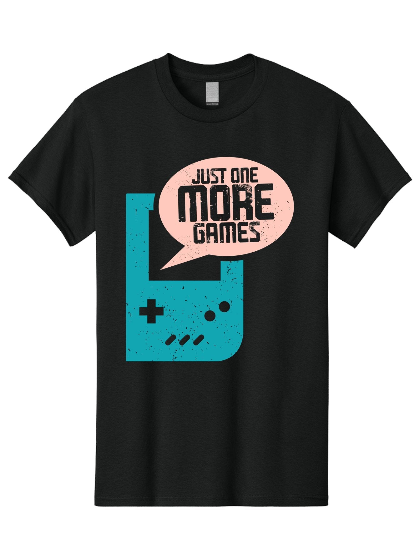 Just-One-More-Games Men'S Graphic Tee, 100% Cotton, Comfortable Casual Summer Wear, Machine Washable, Retro Gaming, Video Game Controller, Nostalgic Design, Just One More Games, Gaming Culture, Pixel Art, Retro Aesthetic, Gamer Quote, -  Aaa650 5