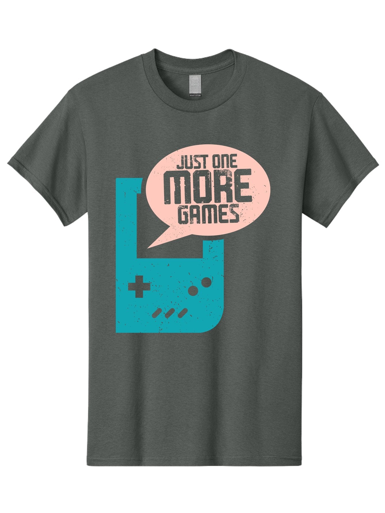 Just-One-More-Games Men'S Graphic Tee, 100% Cotton, Comfortable Casual Summer Wear, Machine Washable, Retro Gaming, Video Game Controller, Nostalgic Design, Just One More Games, Gaming Culture, Pixel Art, Retro Aesthetic, Gamer Quote, -  Aaa650 11