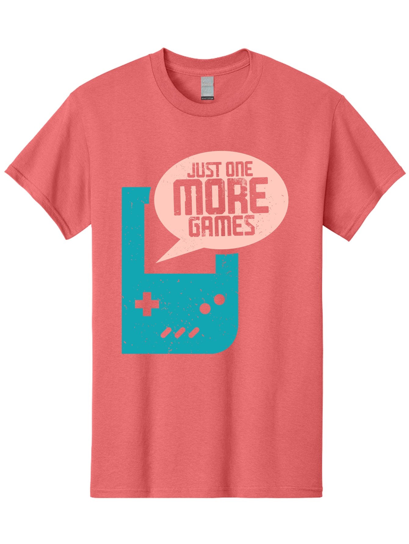 Just-One-More-Games Men'S Graphic Tee, 100% Cotton, Comfortable Casual Summer Wear, Machine Washable, Retro Gaming, Video Game Controller, Nostalgic Design, Just One More Games, Gaming Culture, Pixel Art, Retro Aesthetic, Gamer Quote, -  Aaa650 6