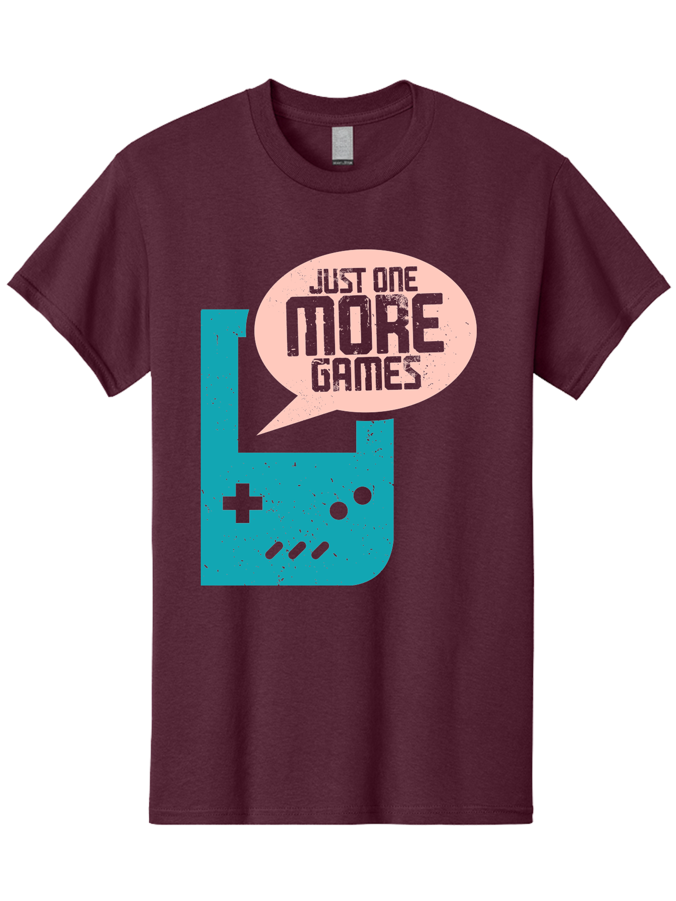 Just-One-More-Games Men'S Graphic Tee, 100% Cotton, Comfortable Casual Summer Wear, Machine Washable, Retro Gaming, Video Game Controller, Nostalgic Design, Just One More Games, Gaming Culture, Pixel Art, Retro Aesthetic, Gamer Quote, -  Aaa650 21