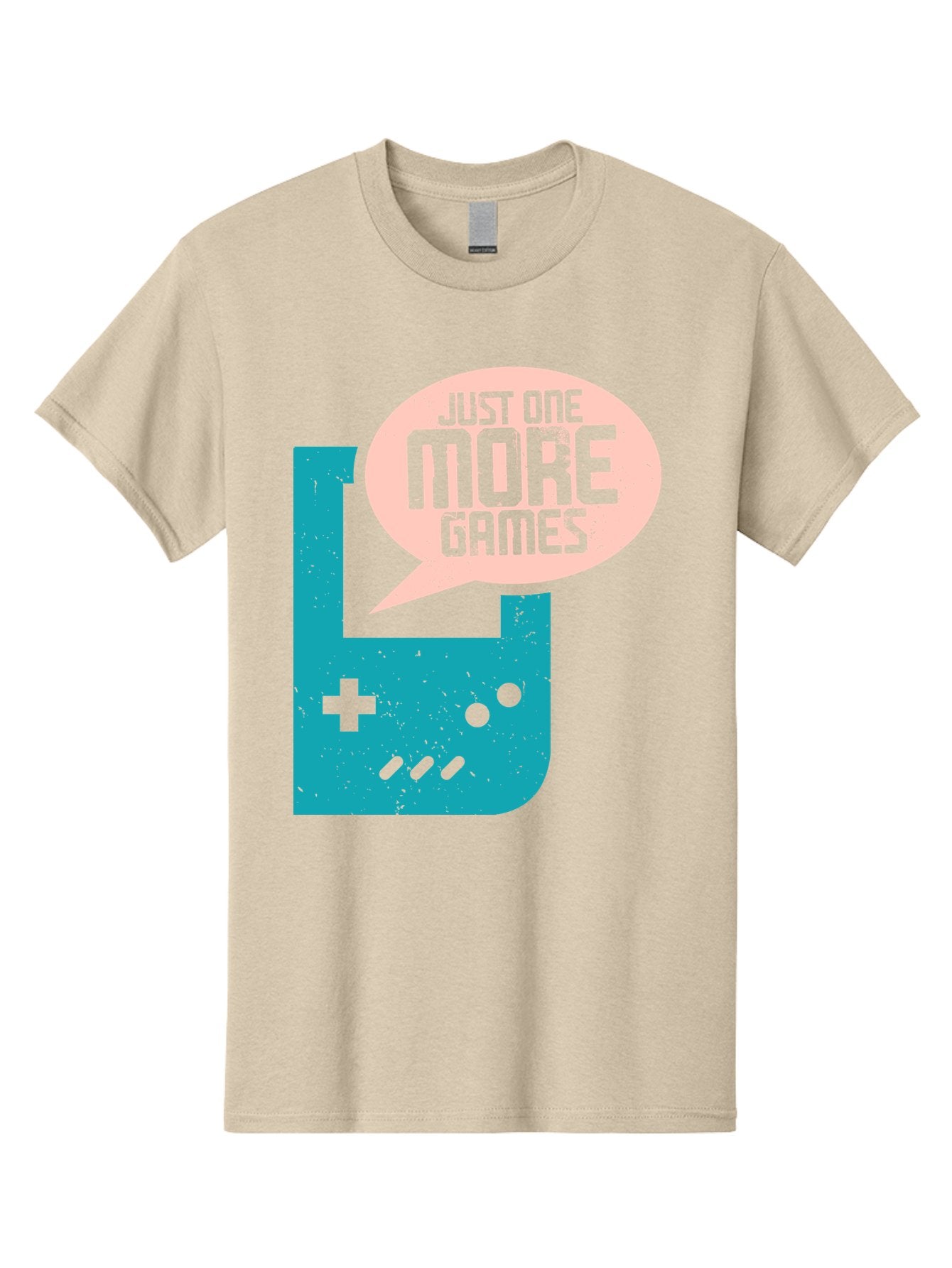 Just-One-More-Games Men'S Graphic Tee, 100% Cotton, Comfortable Casual Summer Wear, Machine Washable, Retro Gaming, Video Game Controller, Nostalgic Design, Just One More Games, Gaming Culture, Pixel Art, Retro Aesthetic, Gamer Quote, -  Aaa650 10