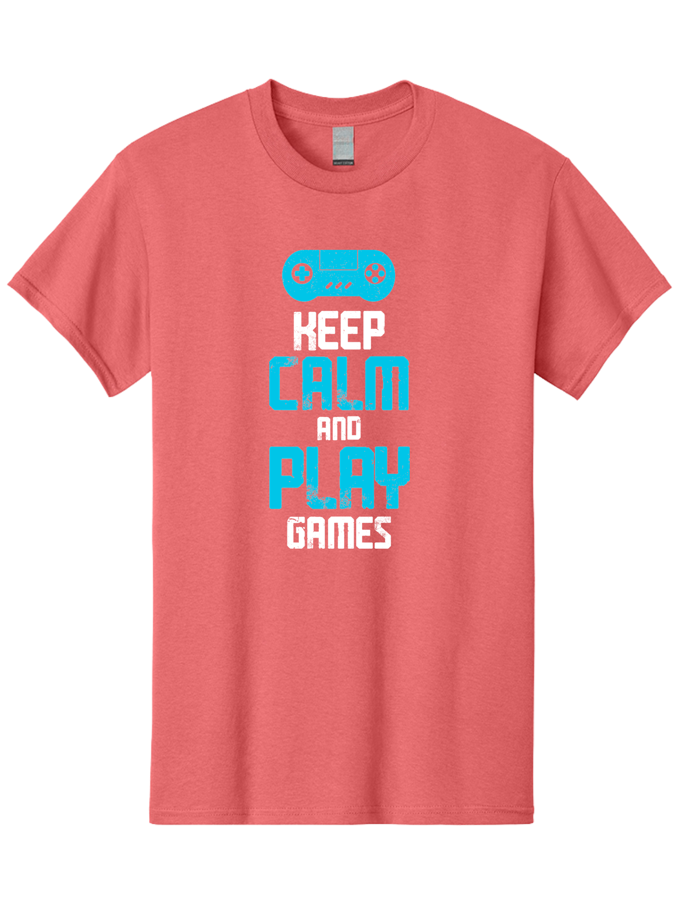 Keep-Calm-And-Play-Games Men'S Graphic Tee, 100% Cotton, Comfortable Casual Summer Wear, Machine Washable, Gaming Poster, Playful Design, Keep Calm Parody, Video Game Controller, Gamer Gift, Retro Gaming Style, Fun Typography, -  Aaa652 15