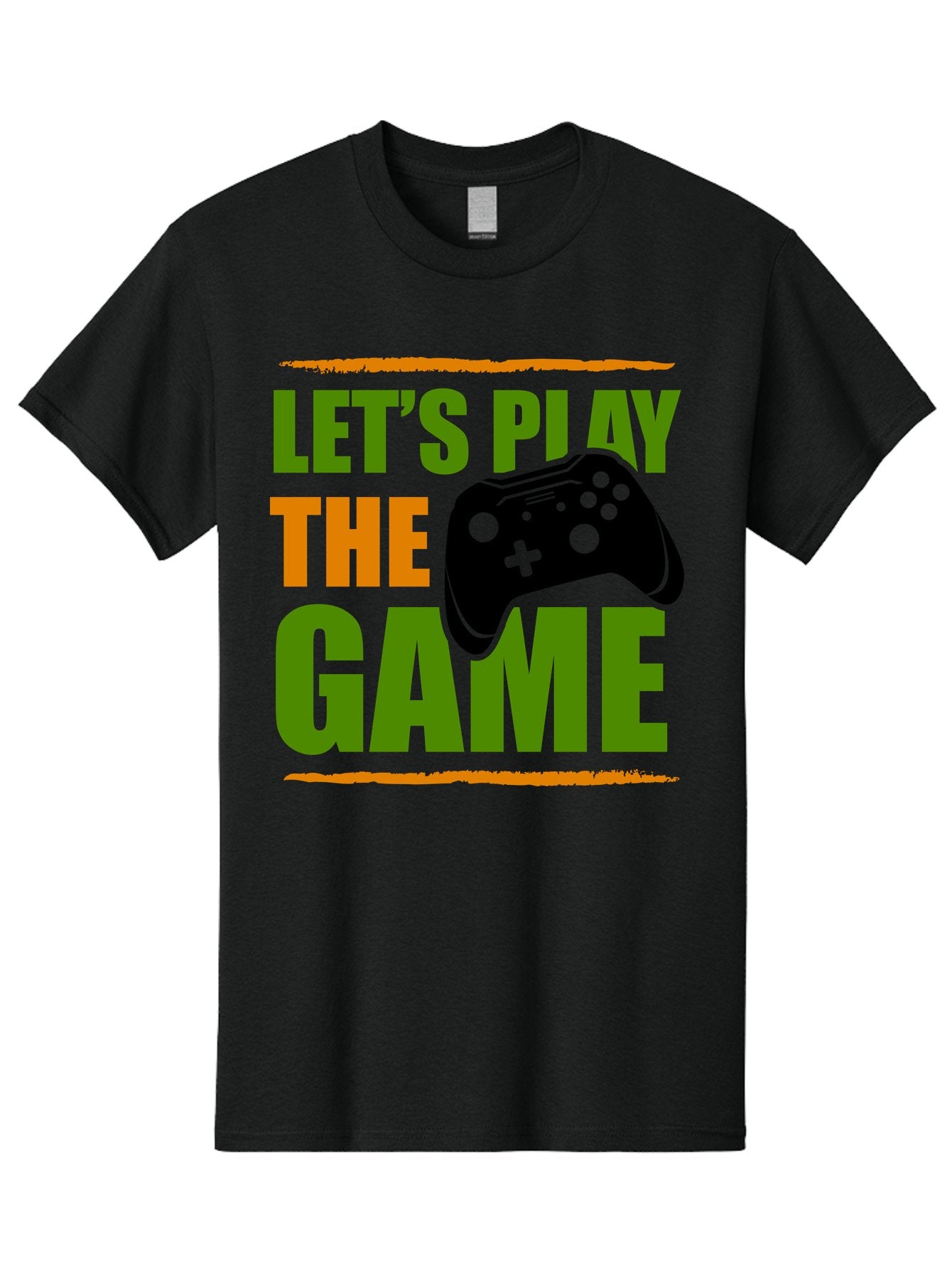 Let-S-Play-Game Men'S Graphic Tee, 100% Cotton, Comfortable Casual Summer Wear, Machine Washable, Game Controller, Playful Vibe, Gaming Inspiration, Let'S Play, Fun Gaming, Video Game, Gaming Culture, Gaming Community, Game On -  Aaa653 3