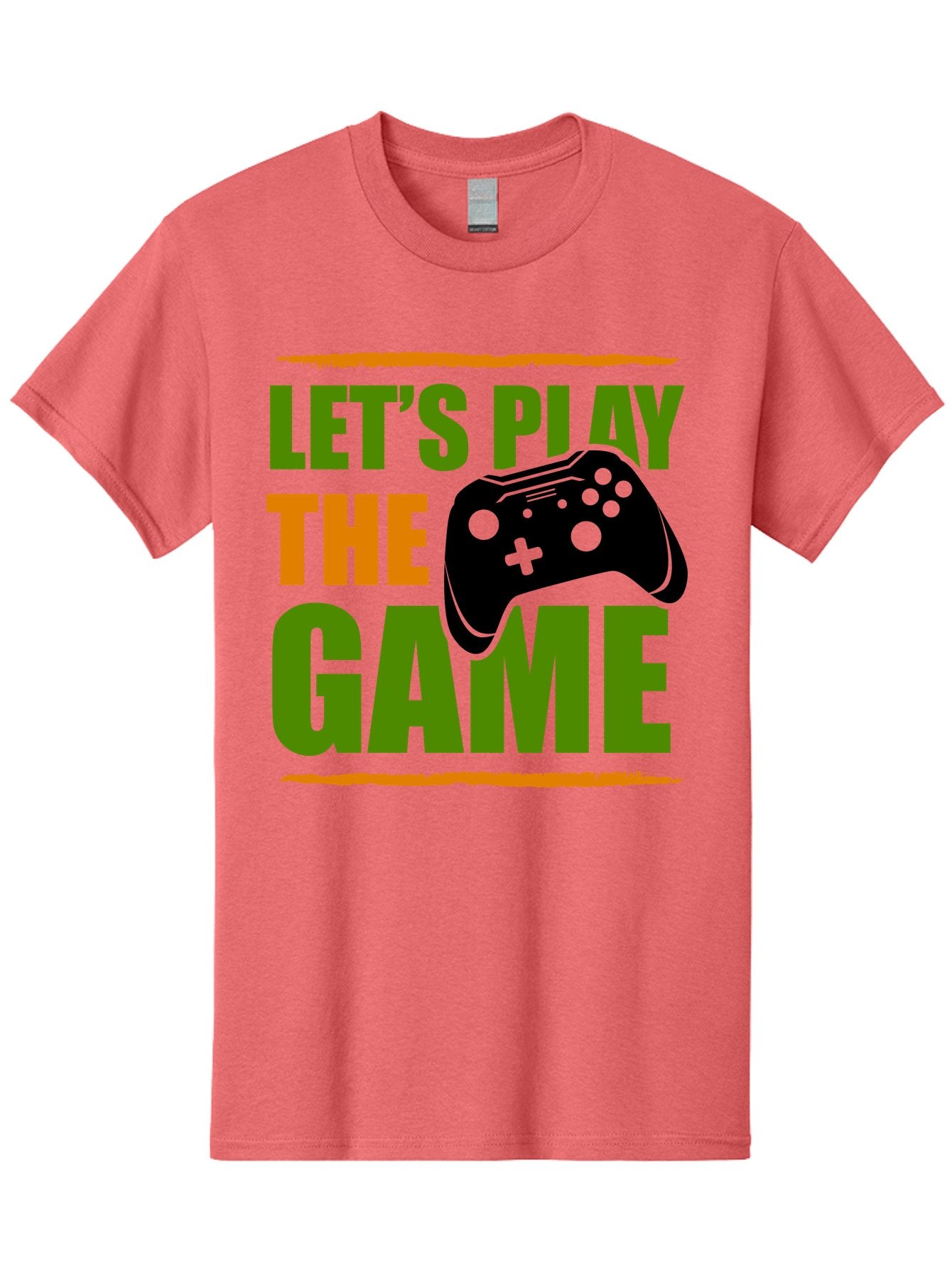 Let-S-Play-Game Men'S Graphic Tee, 100% Cotton, Comfortable Casual Summer Wear, Machine Washable, Game Controller, Playful Vibe, Gaming Inspiration, Let'S Play, Fun Gaming, Video Game, Gaming Culture, Gaming Community, Game On -  Aaa653 5