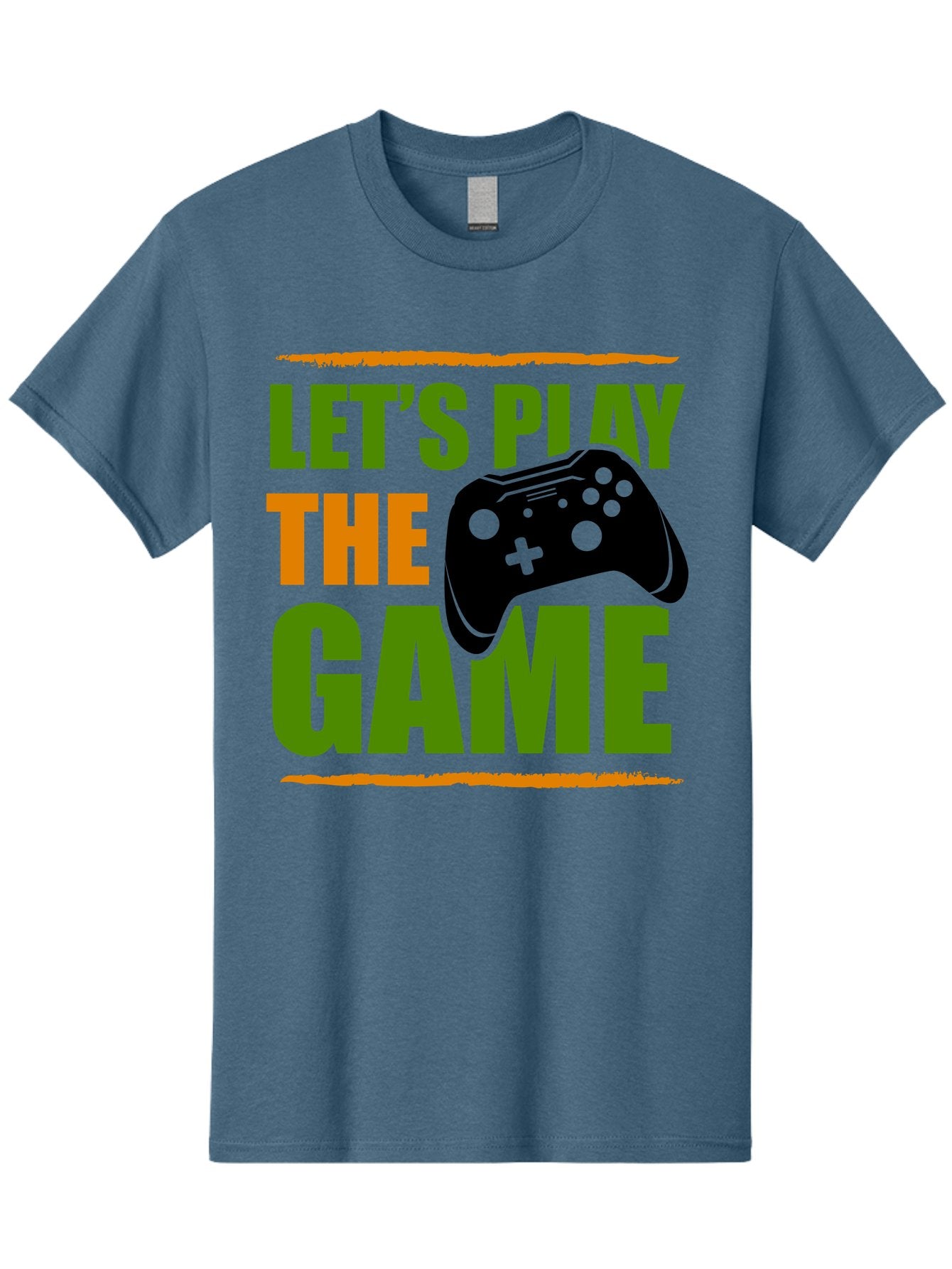 Let-S-Play-Game Men'S Graphic Tee, 100% Cotton, Comfortable Casual Summer Wear, Machine Washable, Game Controller, Playful Vibe, Gaming Inspiration, Let'S Play, Fun Gaming, Video Game, Gaming Culture, Gaming Community, Game On -  Aaa653 8