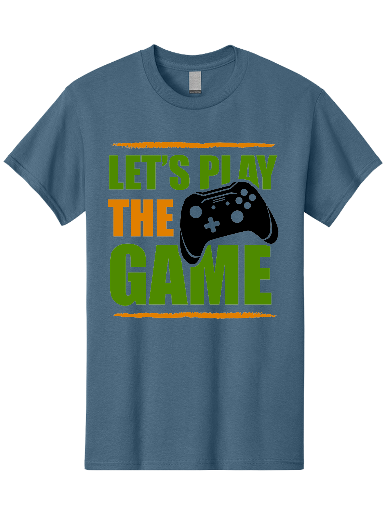 Let-S-Play-Game Men'S Graphic Tee, 100% Cotton, Comfortable Casual Summer Wear, Machine Washable, Game Controller, Playful Vibe, Gaming Inspiration, Let'S Play, Fun Gaming, Video Game, Gaming Culture, Gaming Community, Game On -  Aaa653 11