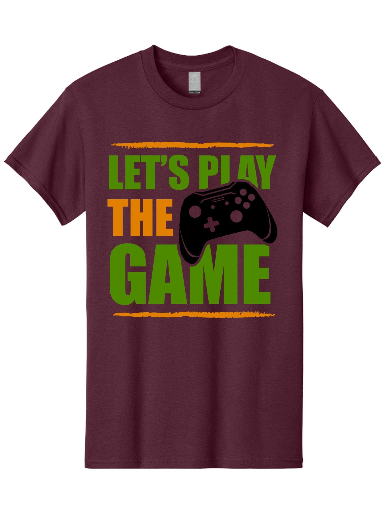 Let-S-Play-Game Men'S Graphic Tee, 100% Cotton, Comfortable Casual Summer Wear, Machine Washable, Game Controller, Playful Vibe, Gaming Inspiration, Let'S Play, Fun Gaming, Video Game, Gaming Culture, Gaming Community, Game On -  Aaa653 9
