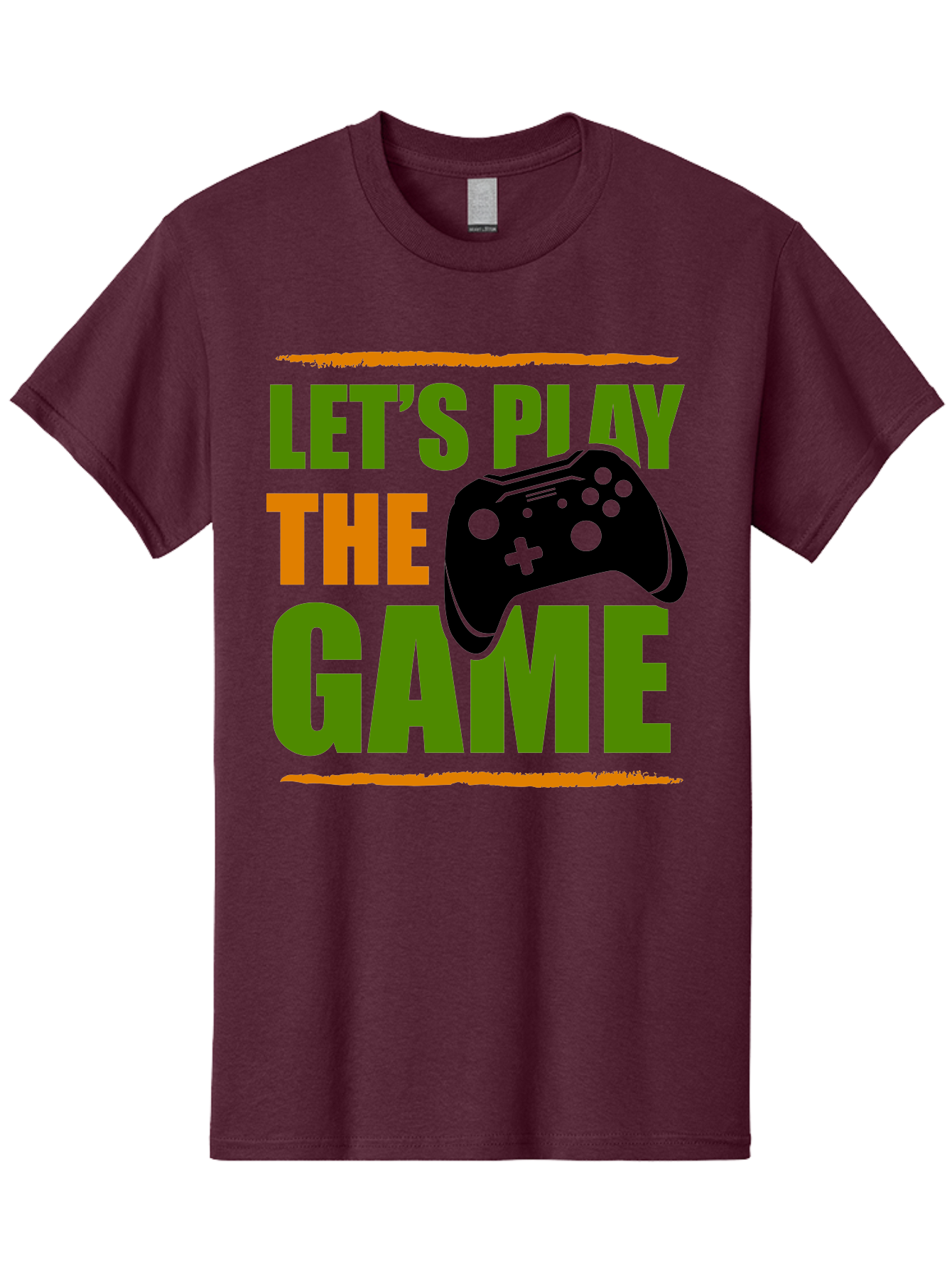 Let-S-Play-Game Men'S Graphic Tee, 100% Cotton, Comfortable Casual Summer Wear, Machine Washable, Game Controller, Playful Vibe, Gaming Inspiration, Let'S Play, Fun Gaming, Video Game, Gaming Culture, Gaming Community, Game On -  Aaa653 13