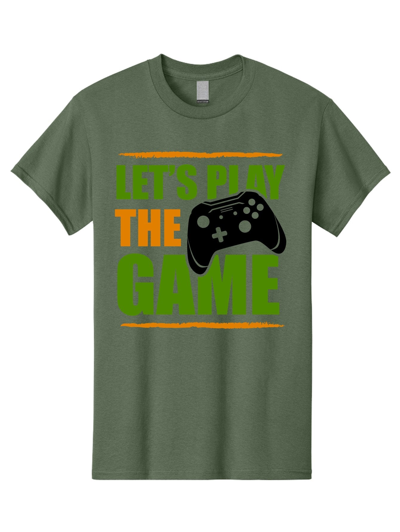 Let-S-Play-Game Men'S Graphic Tee, 100% Cotton, Comfortable Casual Summer Wear, Machine Washable, Game Controller, Playful Vibe, Gaming Inspiration, Let'S Play, Fun Gaming, Video Game, Gaming Culture, Gaming Community, Game On -  Aaa653 4