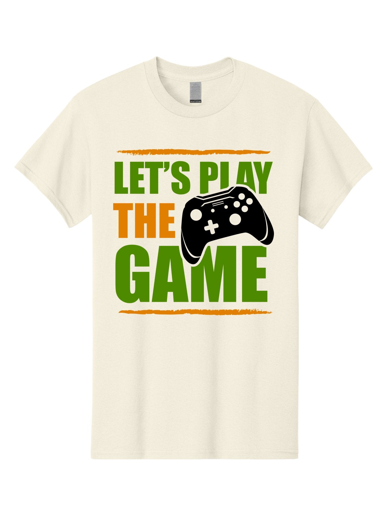 Let-S-Play-Game Men'S Graphic Tee, 100% Cotton, Comfortable Casual Summer Wear, Machine Washable, Game Controller, Playful Vibe, Gaming Inspiration, Let'S Play, Fun Gaming, Video Game, Gaming Culture, Gaming Community, Game On -  Aaa653 12