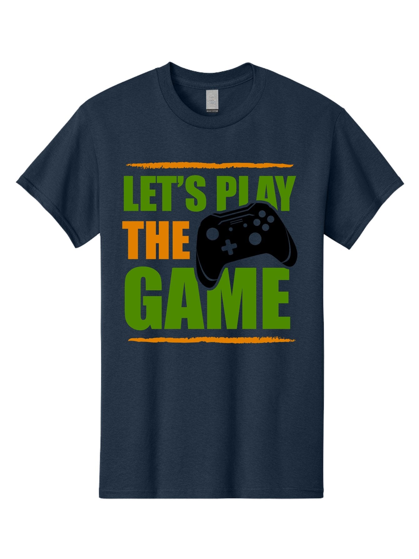 Let-S-Play-Game Men'S Graphic Tee, 100% Cotton, Comfortable Casual Summer Wear, Machine Washable, Game Controller, Playful Vibe, Gaming Inspiration, Let'S Play, Fun Gaming, Video Game, Gaming Culture, Gaming Community, Game On -  Aaa653 7