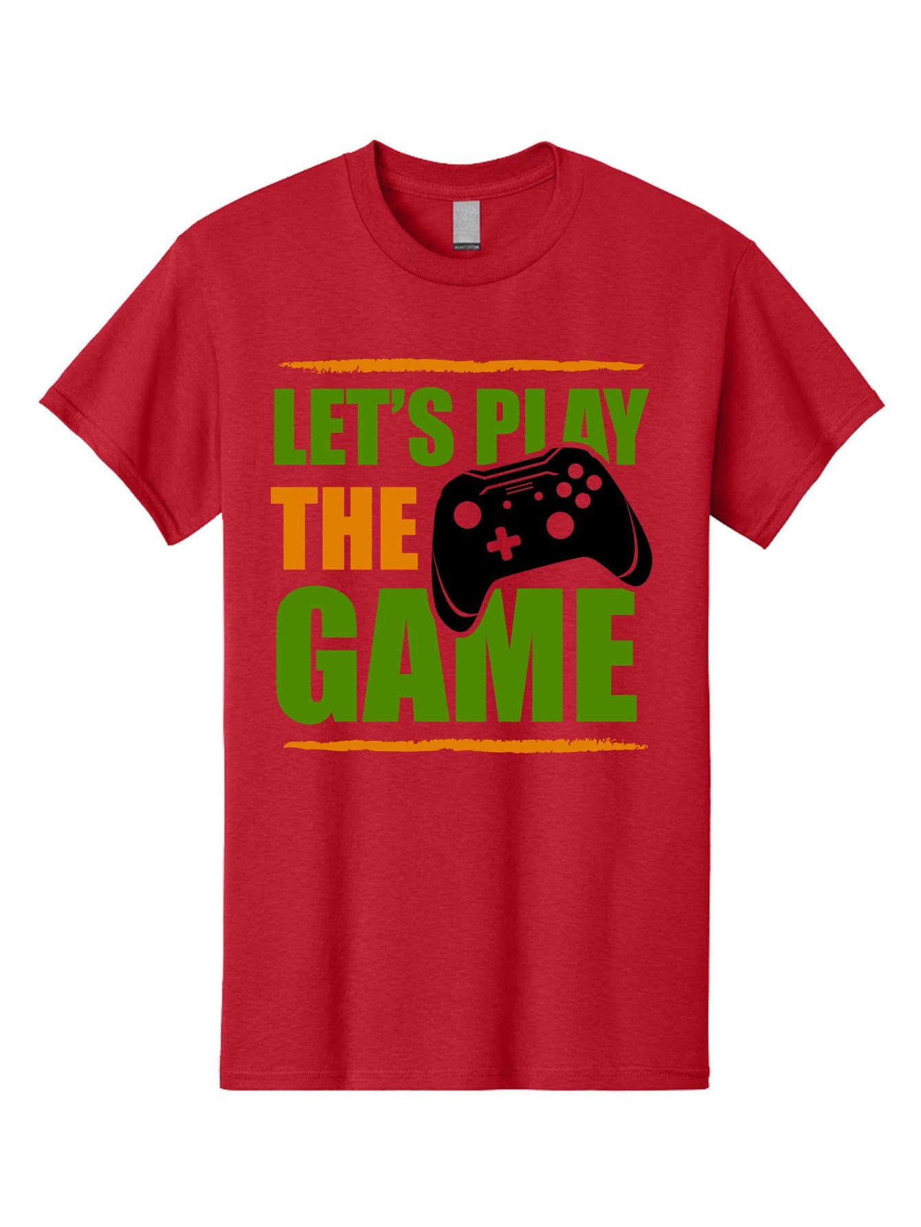 Let-S-Play-Game Men'S Graphic Tee, 100% Cotton, Comfortable Casual Summer Wear, Machine Washable, Game Controller, Playful Vibe, Gaming Inspiration, Let'S Play, Fun Gaming, Video Game, Gaming Culture, Gaming Community, Game On -  Aaa653